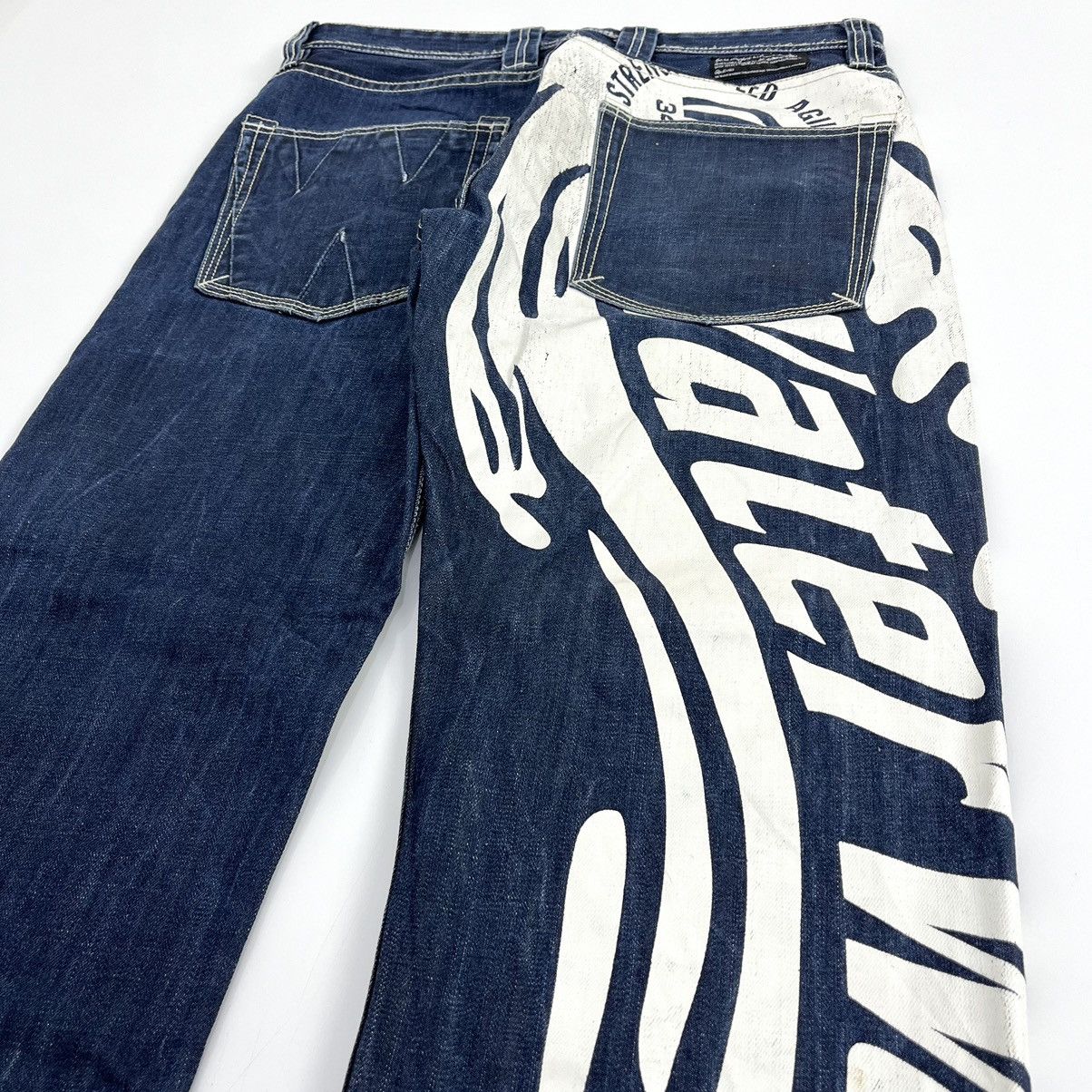 Japanese Brand × Vintage RealBvoice Daicock Printed Denim Pants Size US 33 - 3 Thumbnail