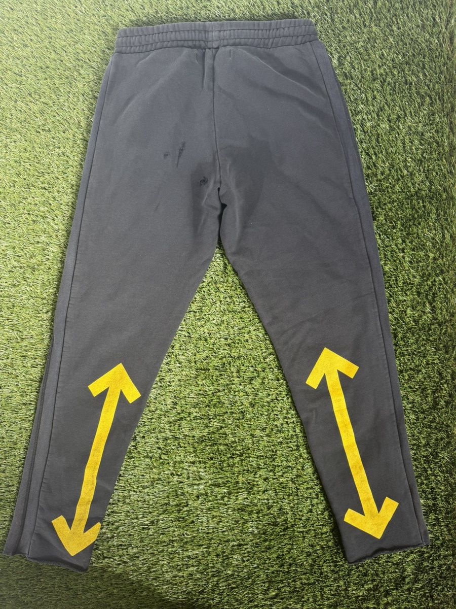 Off-White Off-White Arrow Sweatpants Black Yellow Size M Size US 34 / EU 50 - 8 Thumbnail