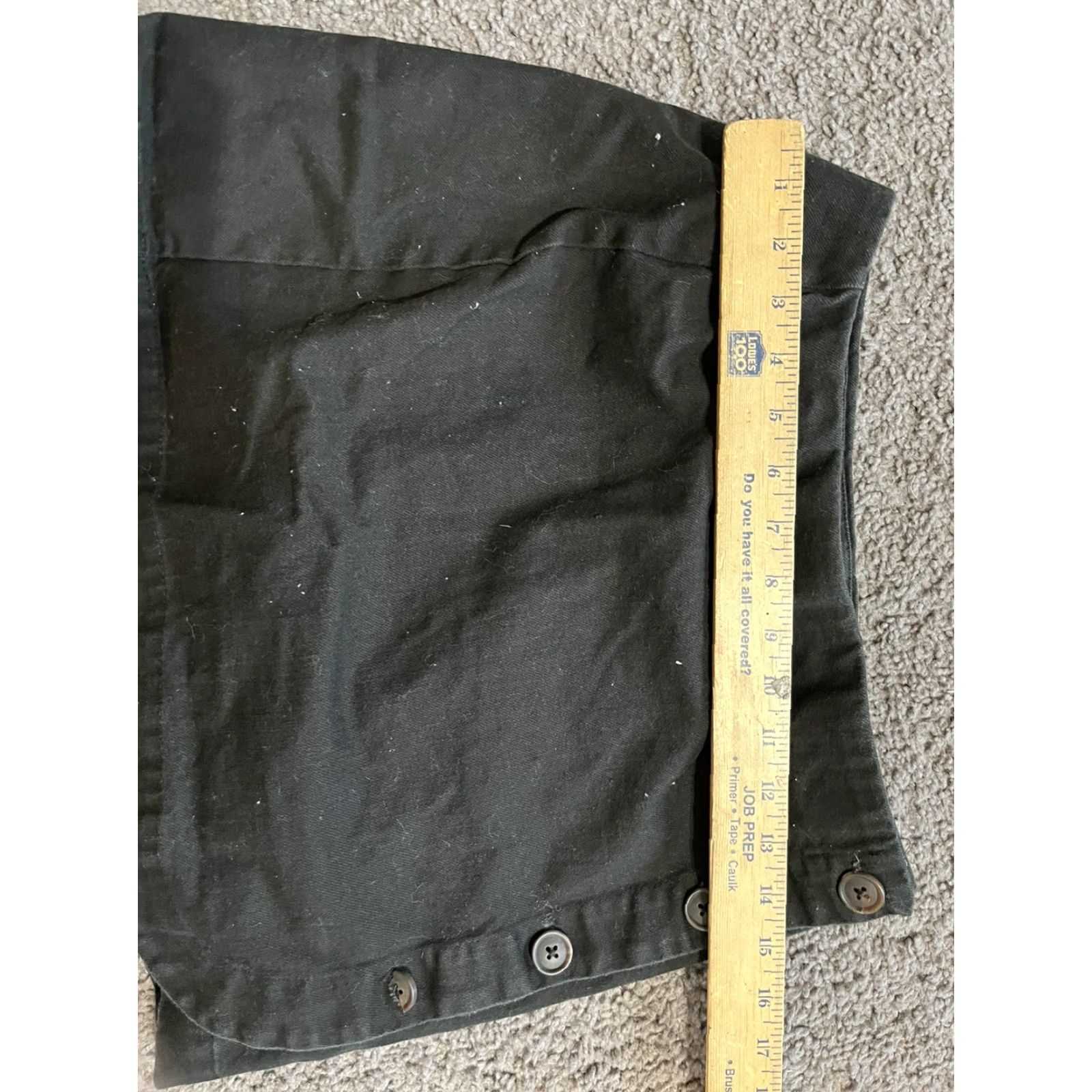 Urban Outfitters Urban Outfitters Black Canvas Chino Mini Skirt Womens Size Medium Size 32" / US 10 / IT 46 - 4 Thumbnail