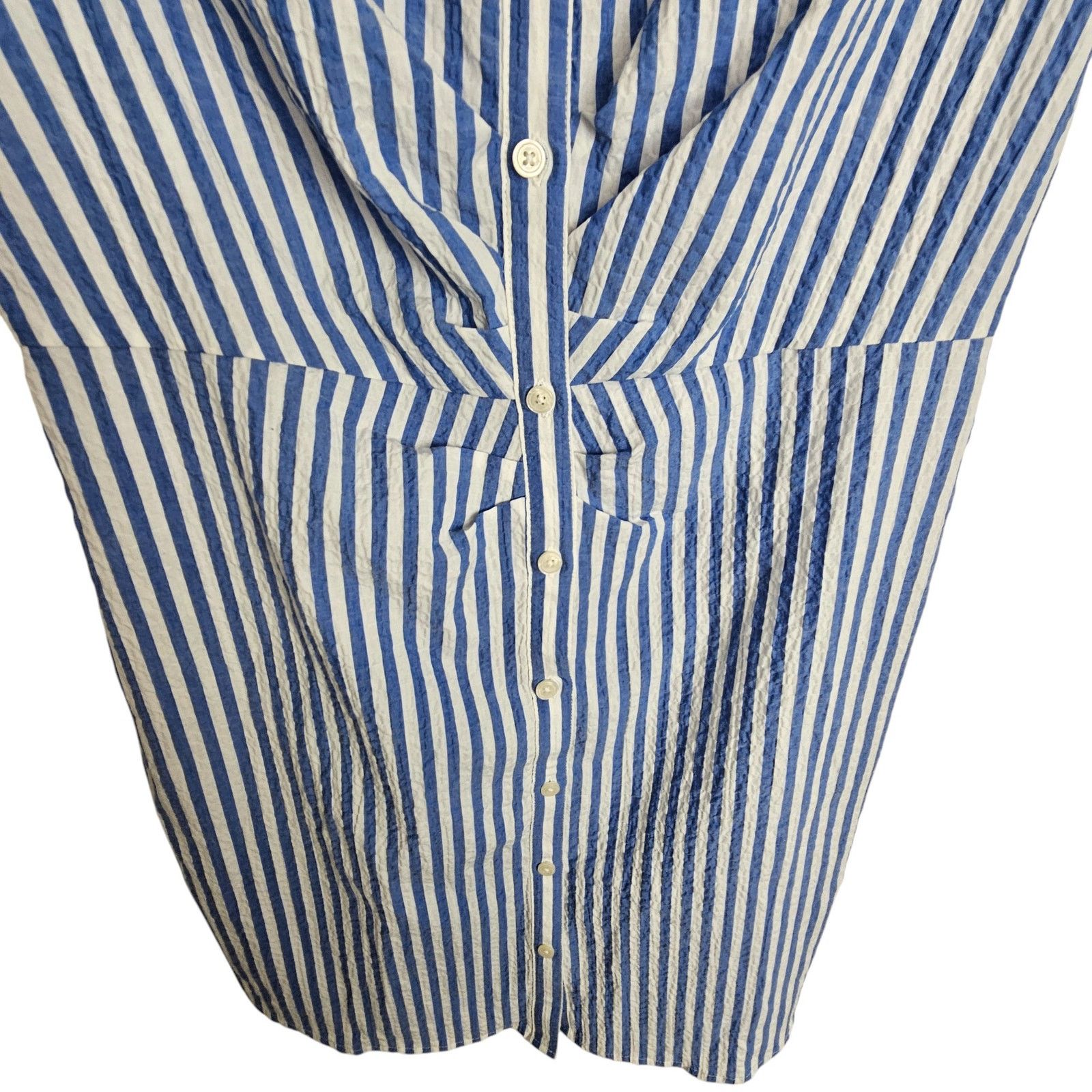 UNTUCKit UNTUCKit Womens Cybil Striped Shirt Dress 8 Classic Career Size M / US 6-8 / IT 42-44 - 4 Thumbnail