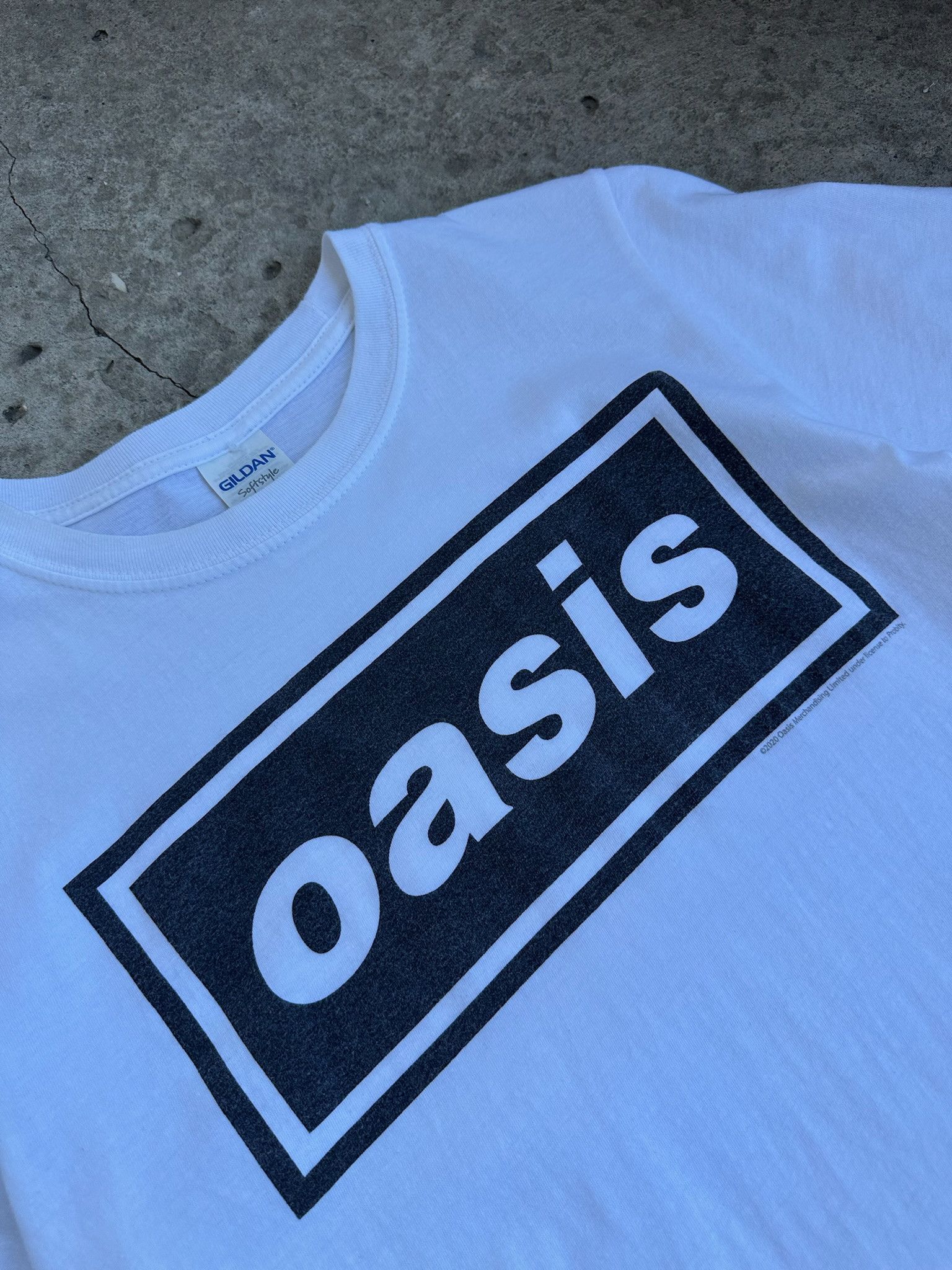 Band Tees Vintage OASIS BOX LOGO BAND BRITPOP T-shirt Size US S / EU 44-46 / 1 - 4 Thumbnail