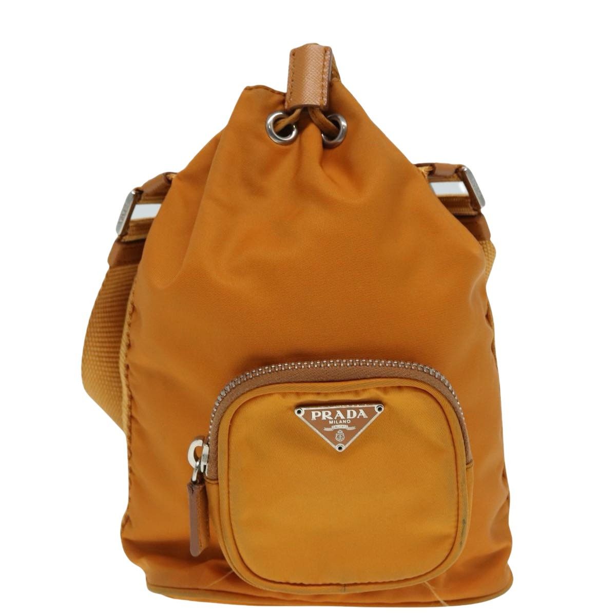 Prada Tessuto Orange Synthetic Clutch Bag (Pre-Owned) Size ONE SIZE - 1 Thumbnail