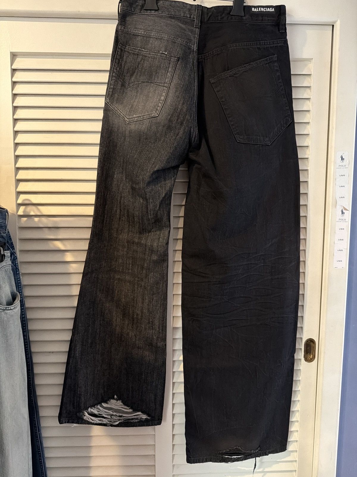 Balenciaga Balenciaga Fifty-Fifty Pants Japanese denim jeans small Size US 34 / EU 50 - 3 Thumbnail
