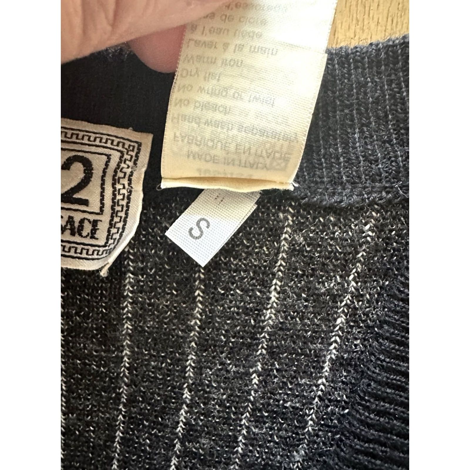 Versace VINTAGE Versace Vest Wool 100% Black Mens S 90s RARE Classic Jazz Party/Cocktail Formal Casual Business Mid-Length Button Back Size US S / EU 44-46 / 1 - 5 Thumbnail