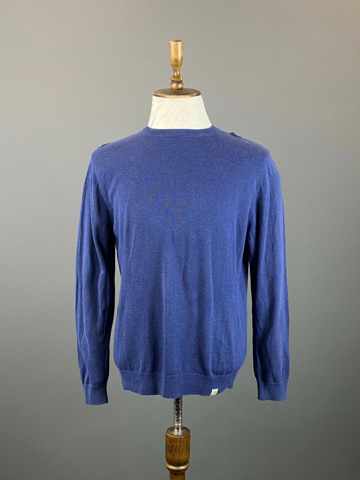 Carhartt Carhartt WIP Blue Cotton Swetshirt Playoff Sweater Size L Size US L / EU 52-54 / 3 - 1 Thumbnail