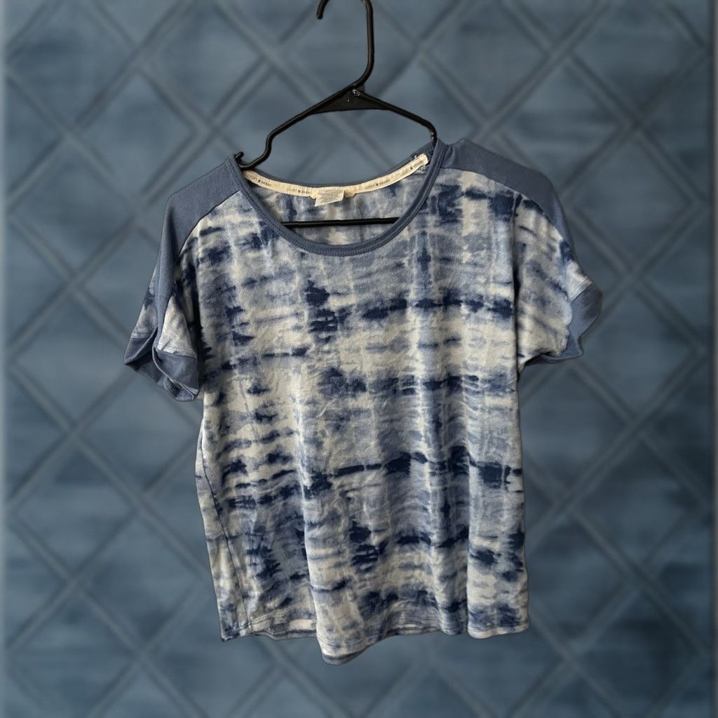 Lucky Brand Lucky Brand Sleep Shirt Womens Small Blue Tie Dye Long Sleeve Lounge S/S Size S / US 4 / IT 40 - 1 Thumbnail
