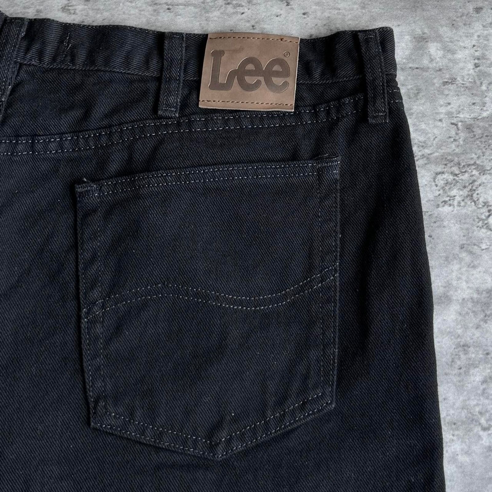 Lee × Playboi Carti × Vintage Vintage Y2K Lee Black Grunge Opium Embroidered Denim Jeans Size US 41 - 3 Thumbnail