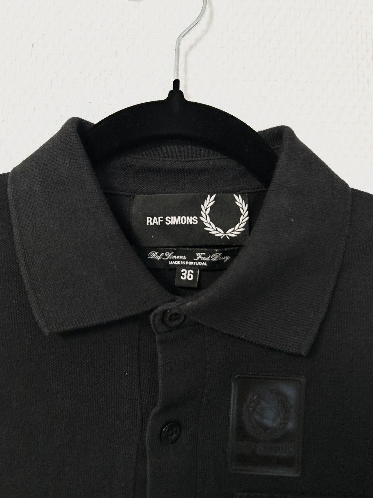 Raf Simons Raf Simons Cargo Pocket Rubber Logo Polo 🖤Schwarz Size US S / EU 44-46 / 1 - 3 Thumbnail