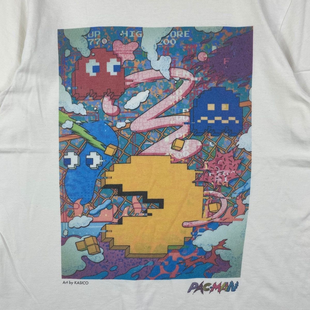 Vintage PAC-MAN Bandai Namco Art By Kasico Game Anime Size US M / EU 48-50 / 2 - 3 Thumbnail