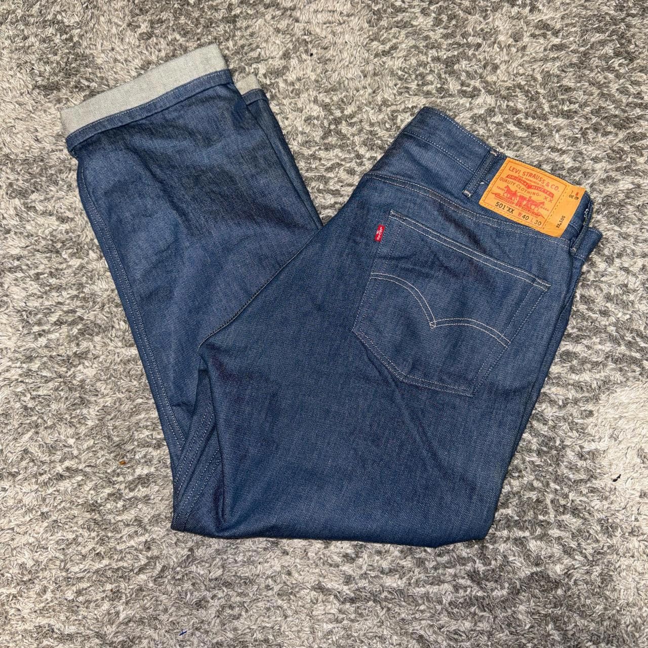 Levi's Levi's Men's Blue and Navy Jeans Size US 40 / EU 56 - 1 Thumbnail