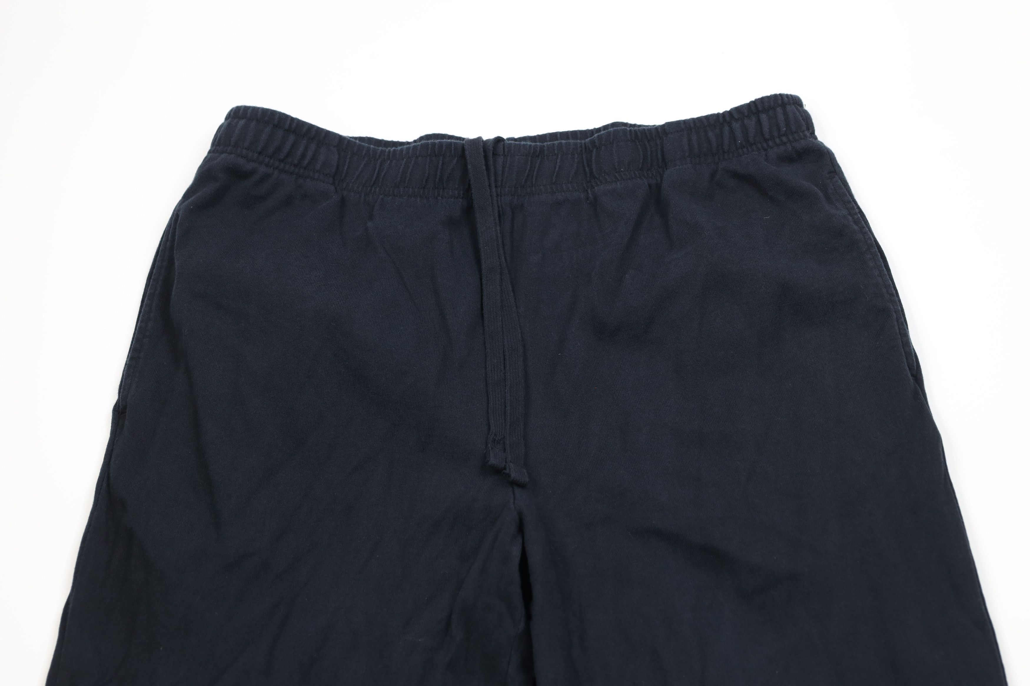 Lands' End Vintage 90s Lands End Blank Cotton Ribbed Knit Pants Black Size US 36 / EU 52 - 2 Thumbnail