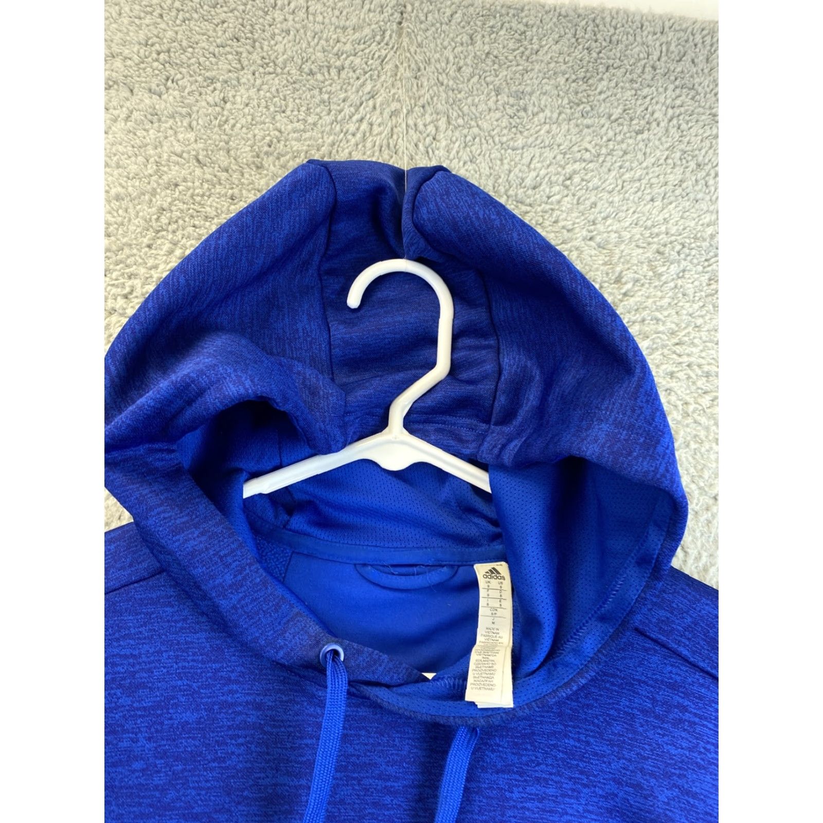 Adidas Adidas Men's Training Pullover Hoodie S royal blue climalite 92-25 XL blue Polyester Pockets Regular Style Hoodie Men Brand Size US S / EU 44-46 / 1 - 7 Thumbnail