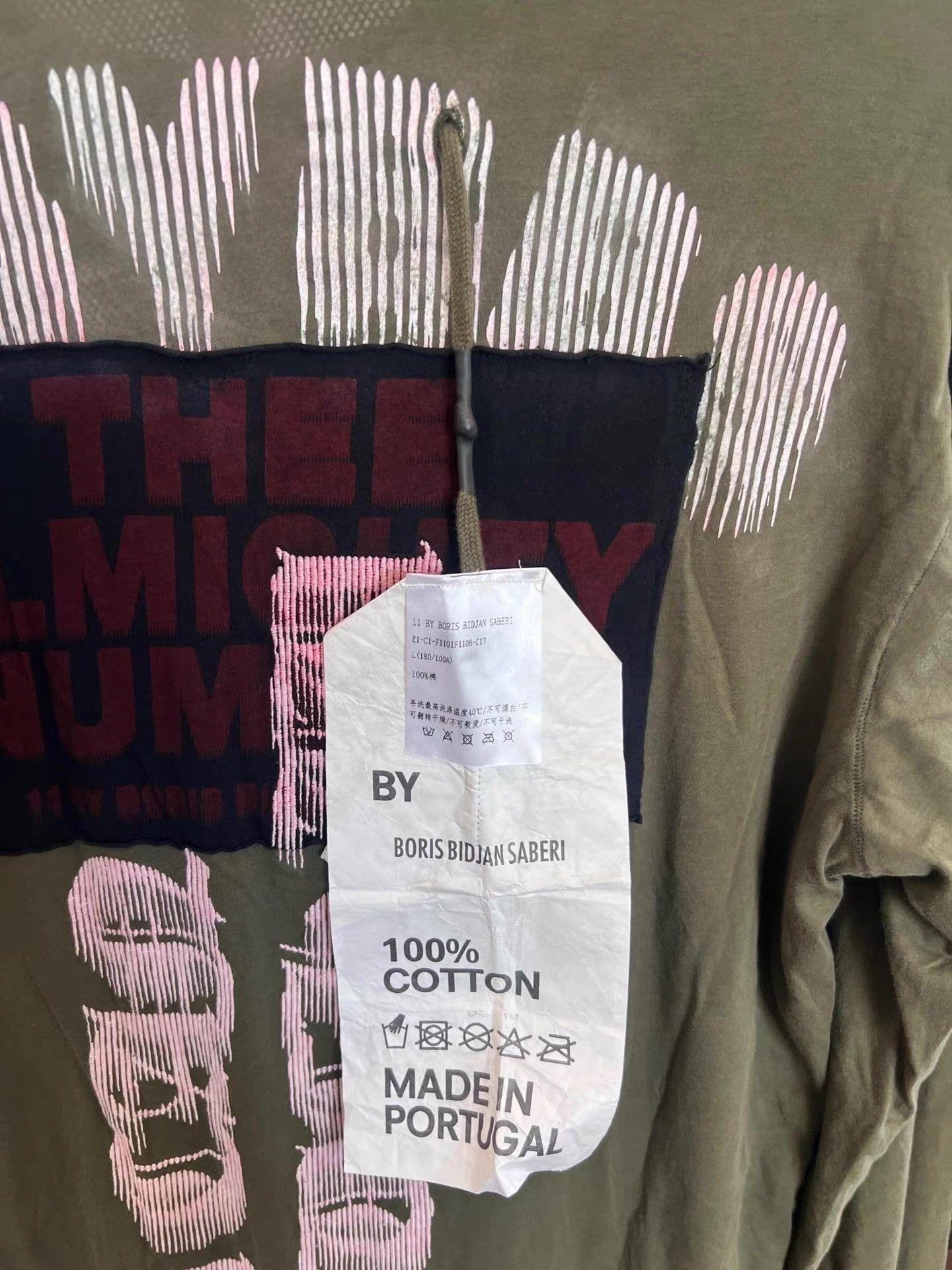 11 By Boris Bidjan Saberi 11by BBS Double-Sided Embroidered Sweatshirt K35 Size US L / EU 52-54 / 3 - 6 Thumbnail