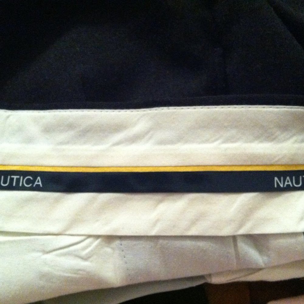 Nautica NAUTICA MEN'S CHARCOAL 100%WOOL PLEATED DRESS PANTS 38/30 Size 38R - 9 Thumbnail