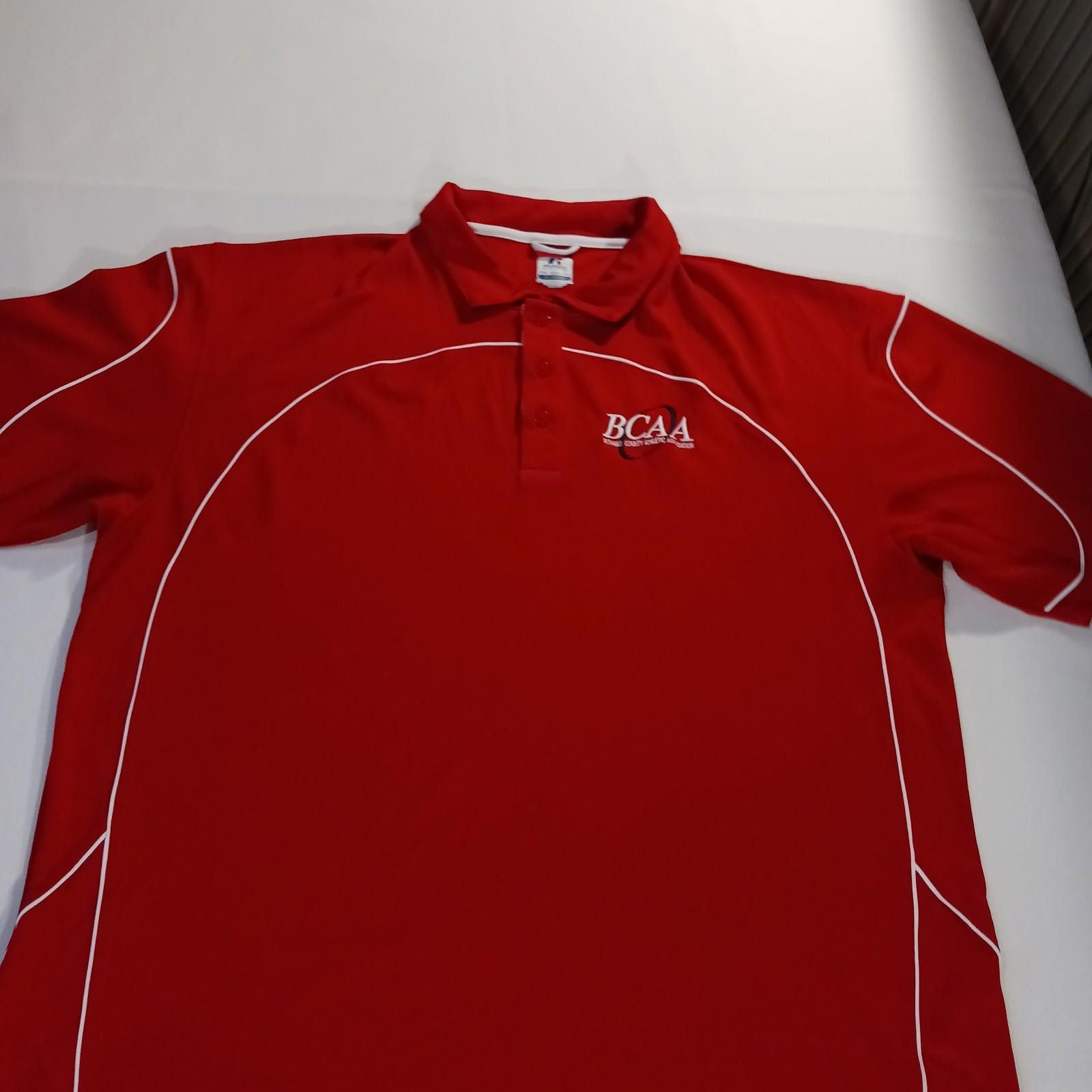 Russell Athletic Russell Athletic Dri-Power BCAA Men Red Polo Shirt Size 2XL Size US XXL / EU 58 / 5 - 11 Thumbnail