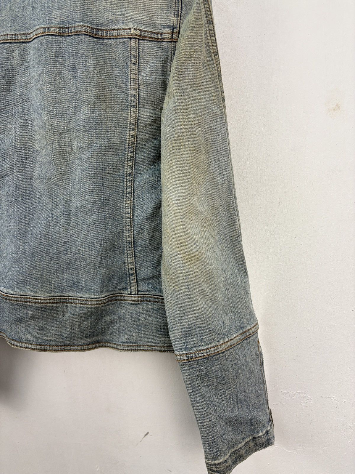 Japanese Brand Vintage japanese rider denim jacket faded wash motorsport Size US M / EU 48-50 / 2 - 8 Thumbnail