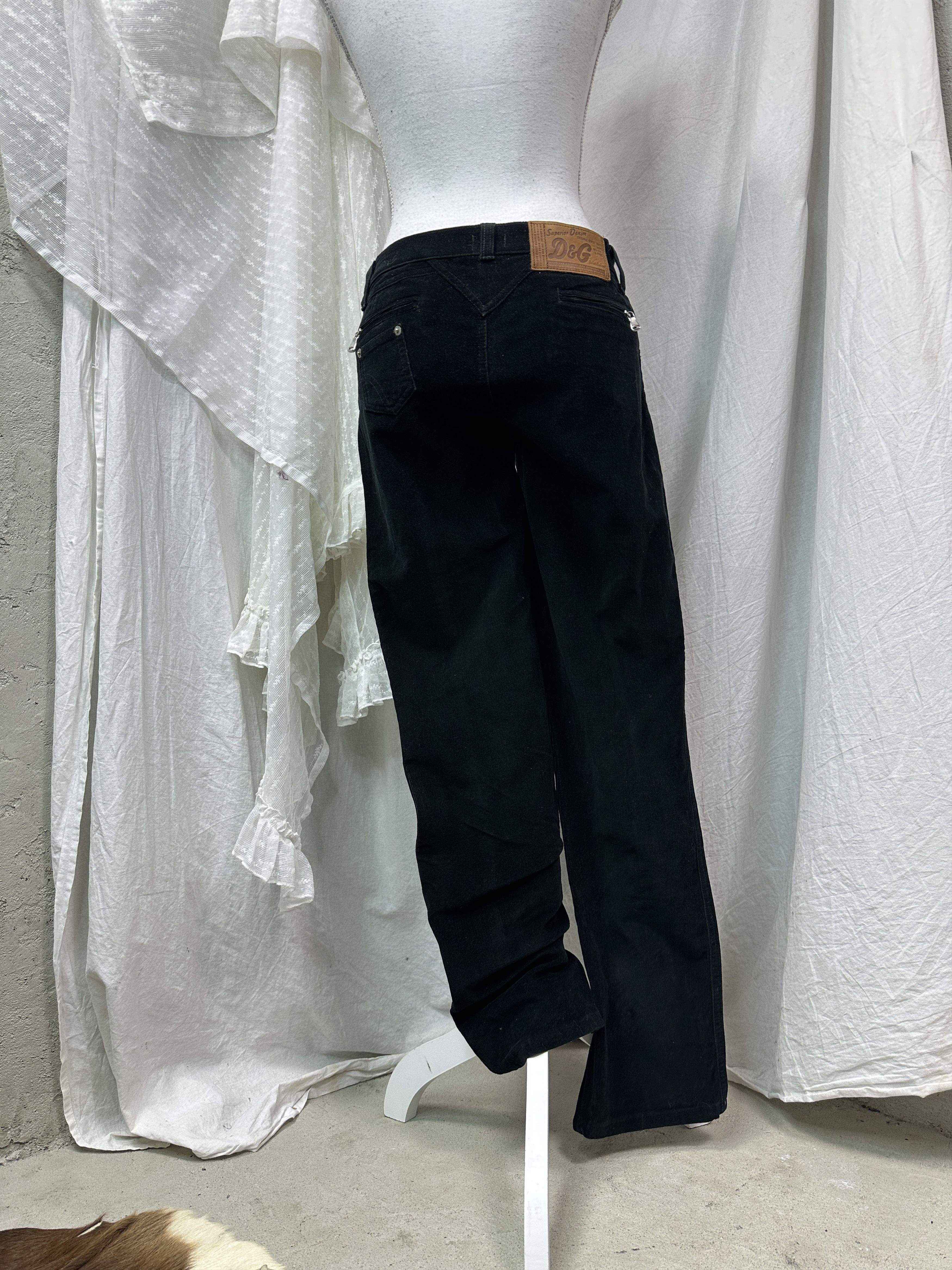 Dolce & Gabbana Vintage Skinny Fitted Corduroy Dolce & Gabbana Pants Y2K Size 29" - 7 Thumbnail