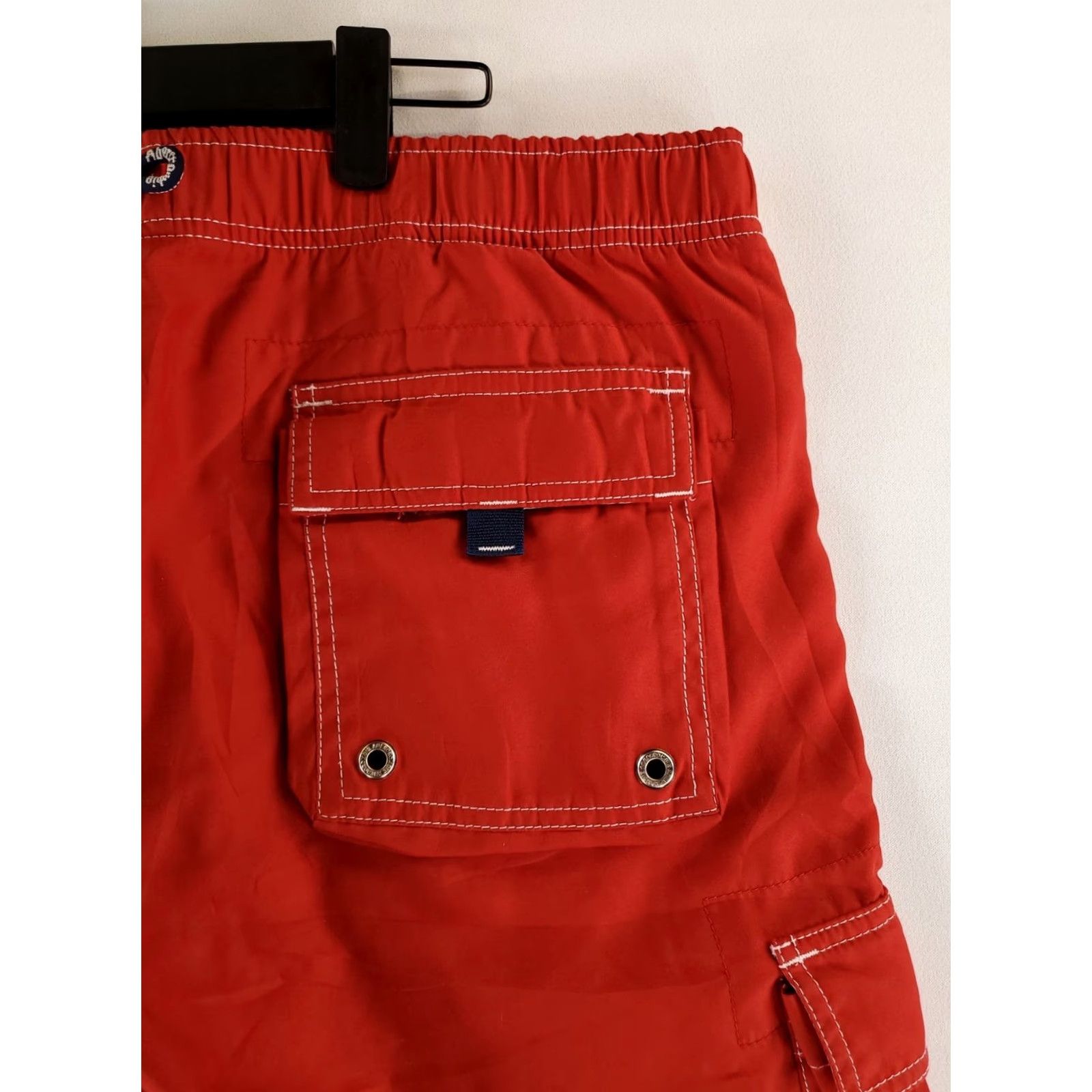 Abercrombie & Fitch Abercrombie & Fitch Swim Trunks Board Shorts Cargo Red Drawstrings Mens 36 Red Mens 36 Size US 36 / EU 52 - 4 Thumbnail