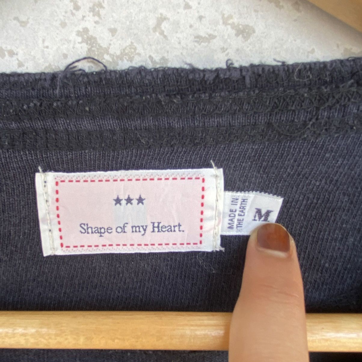 Other Vintage Shape of my heart Printed Crewneck Sweatshirt Black Size US M / EU 48-50 / 2 - 6 Thumbnail