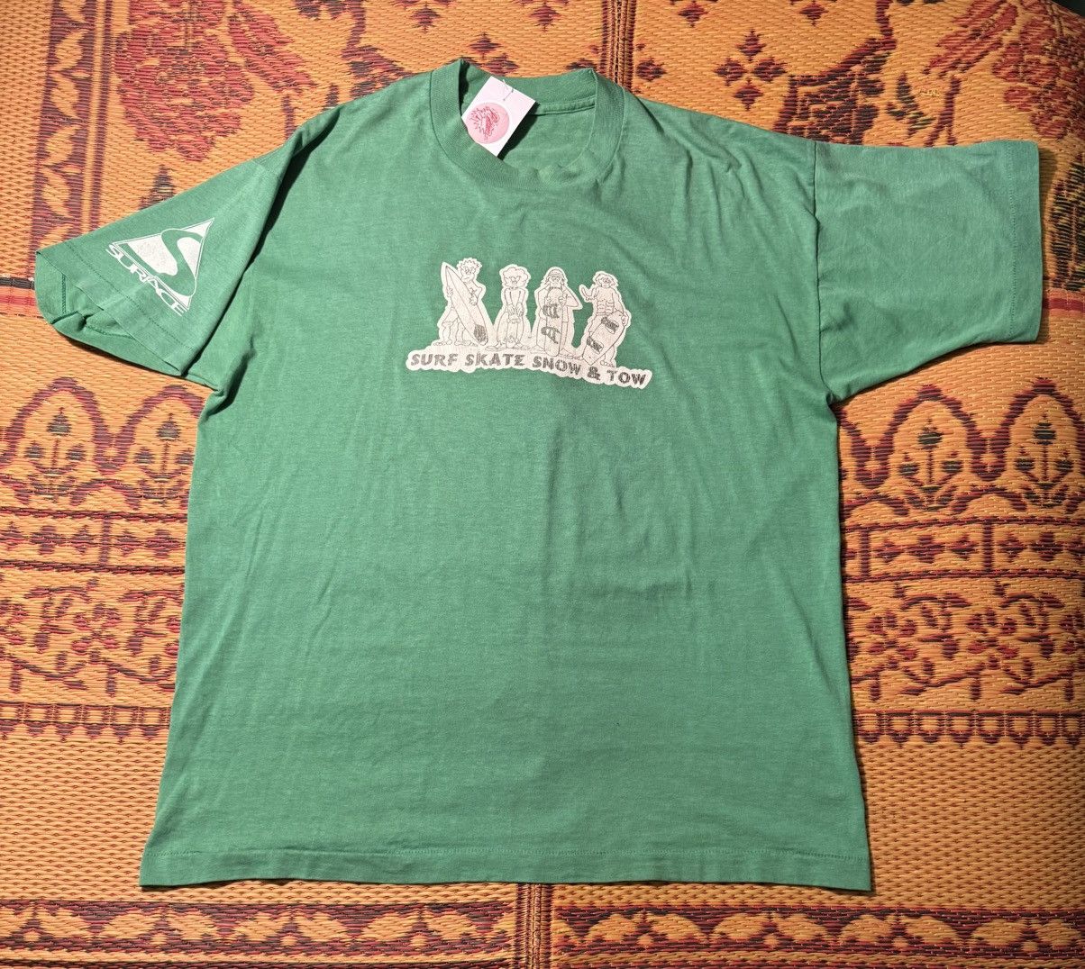 Supreme Vintage Surface Skate and Surf T shirt Size US XL / EU 56 / 4 - 2 Thumbnail