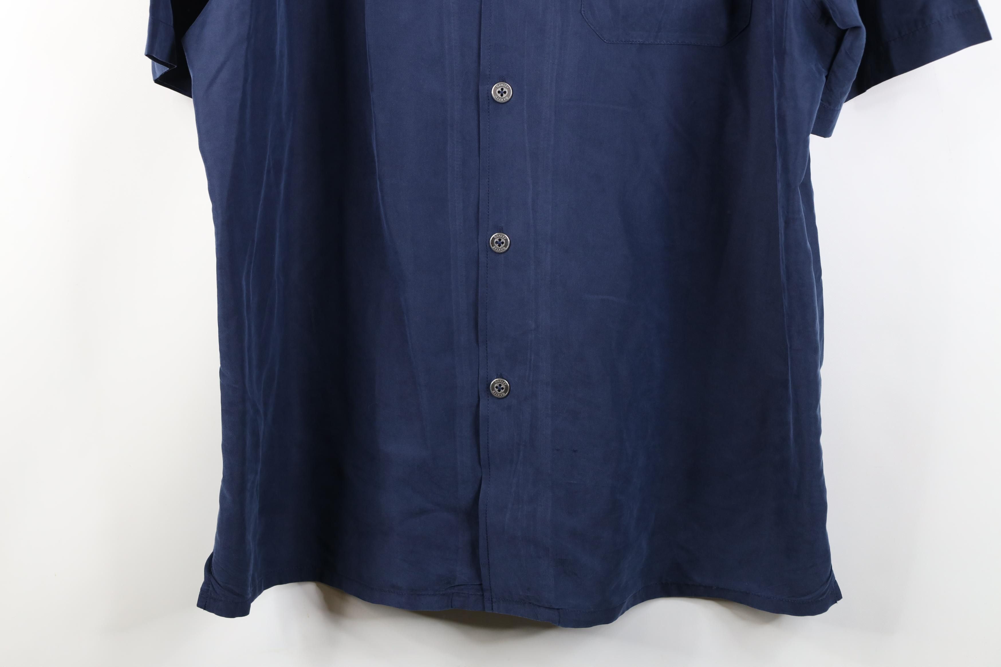 Oakley Vintage Y2K Oakley Logo Microfiber Camp Collar Button Shirt Size US L / EU 52-54 / 3 - 3 Thumbnail