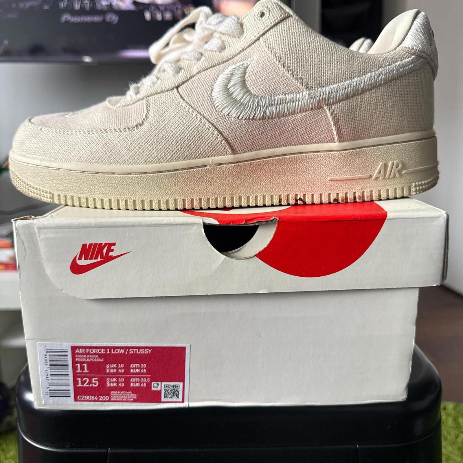 Nike NIKE Air Force 1 Low / Stussy (2020) Size US 11 / EU 44 - 5 Thumbnail
