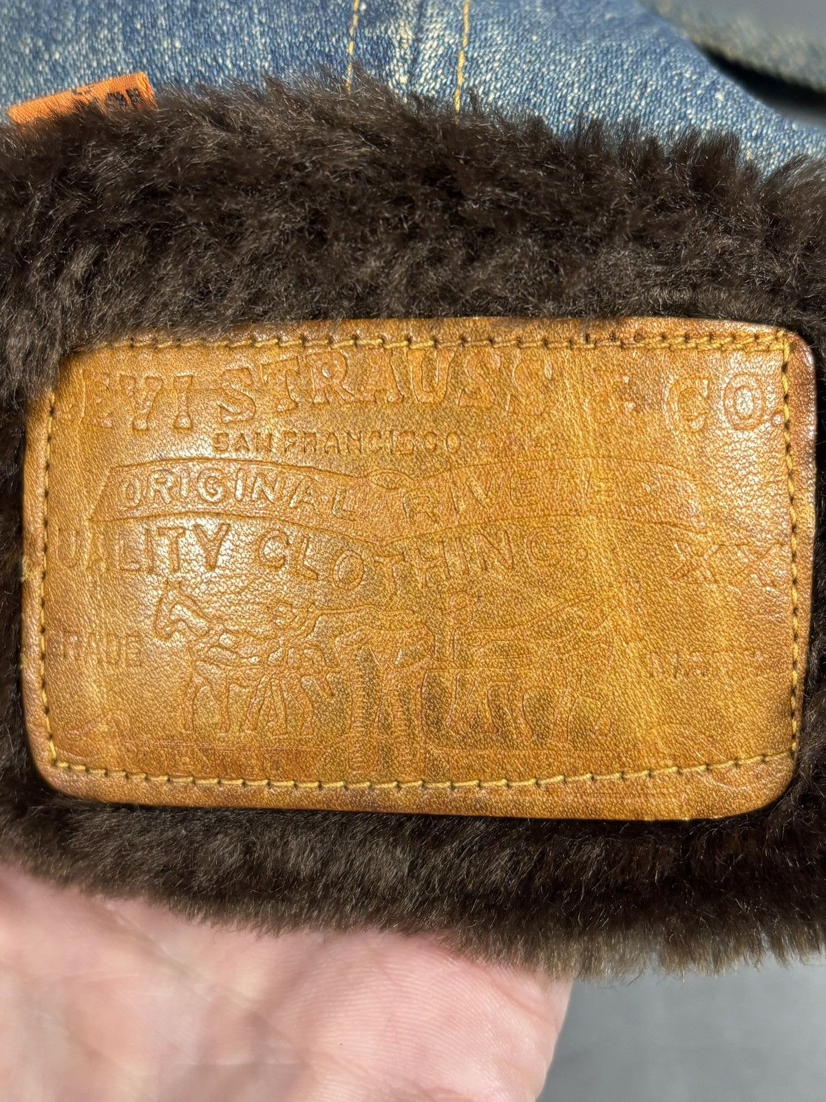 Levi's Vintage Levi's Orange Tab Hat Denim Ushanka Trapper 70s 80s Size ONE SIZE - 17 Thumbnail