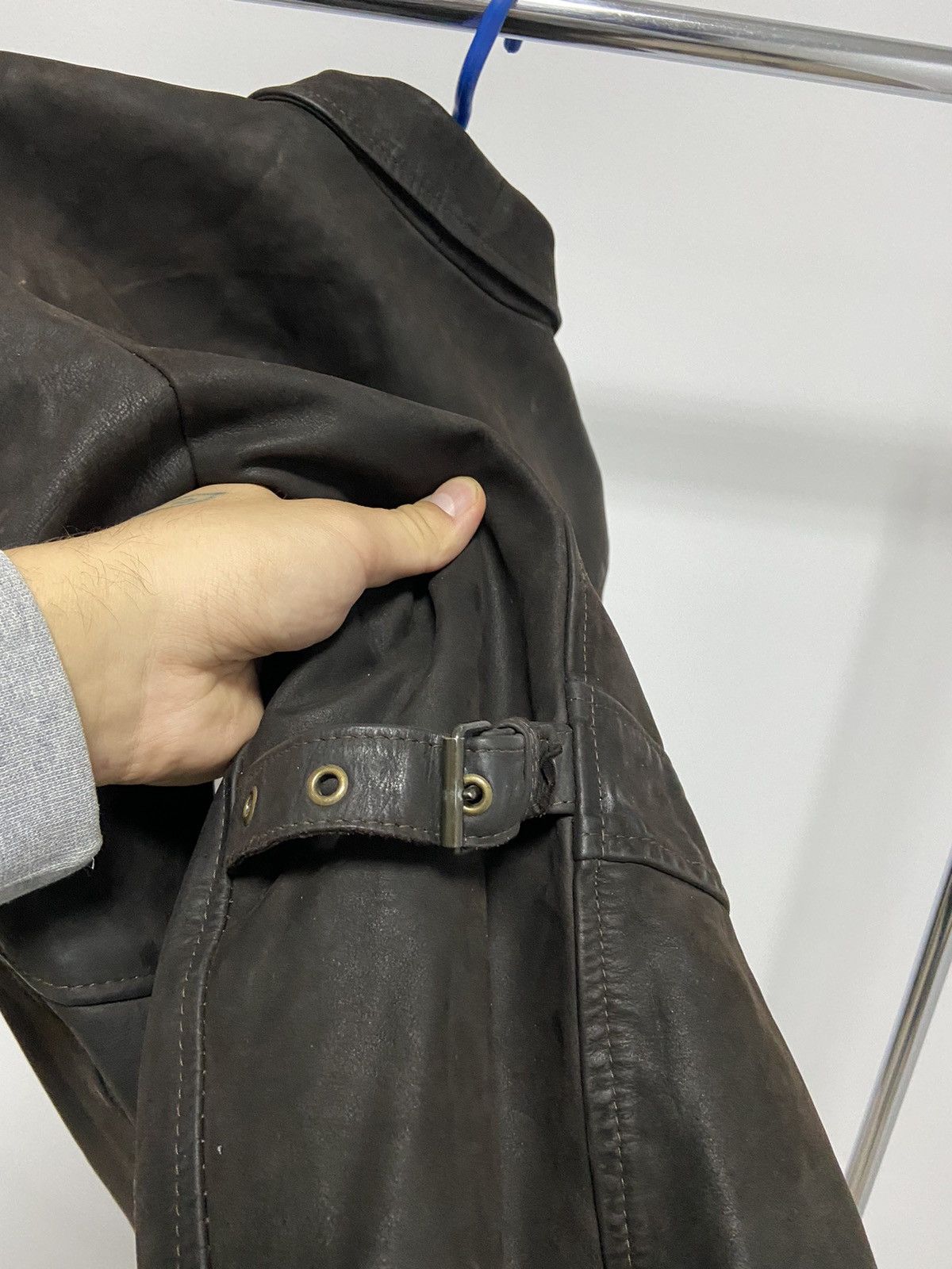 AMI × Vintage AMI London Leather Jacket Vintage Avant Garde Luxury Size US L / EU 52-54 / 3 - 5 Thumbnail
