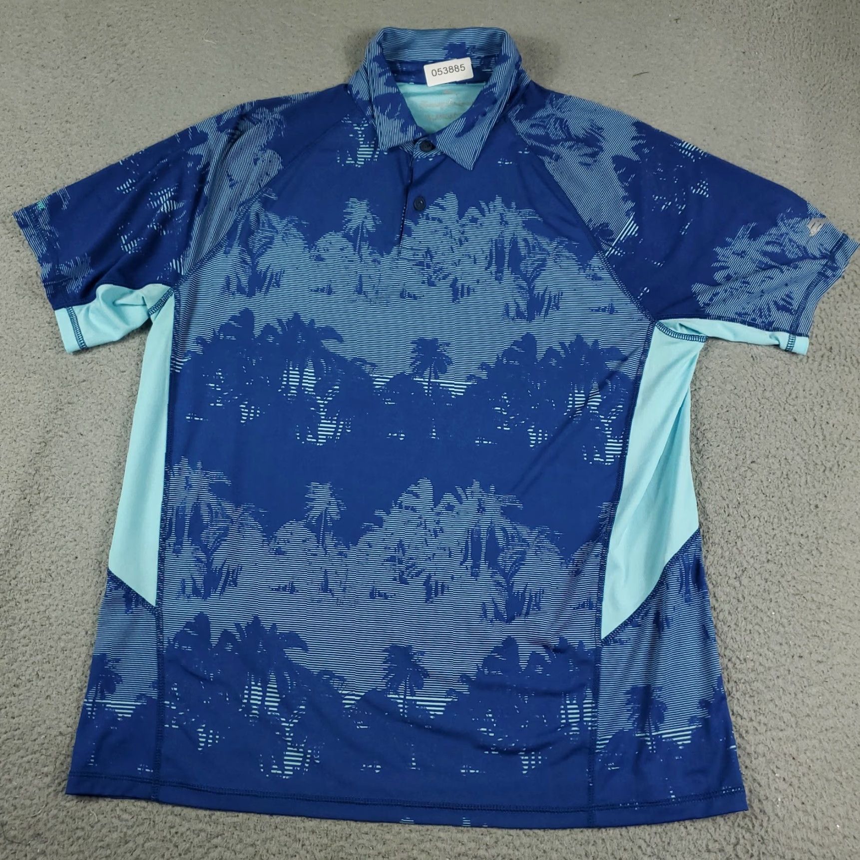 Tommy Bahama Tommy Bahama Polo Shirt Mens Large Blue Polyester Casual Short Sleeve Size US L / EU 52-54 / 3 - 2 Thumbnail