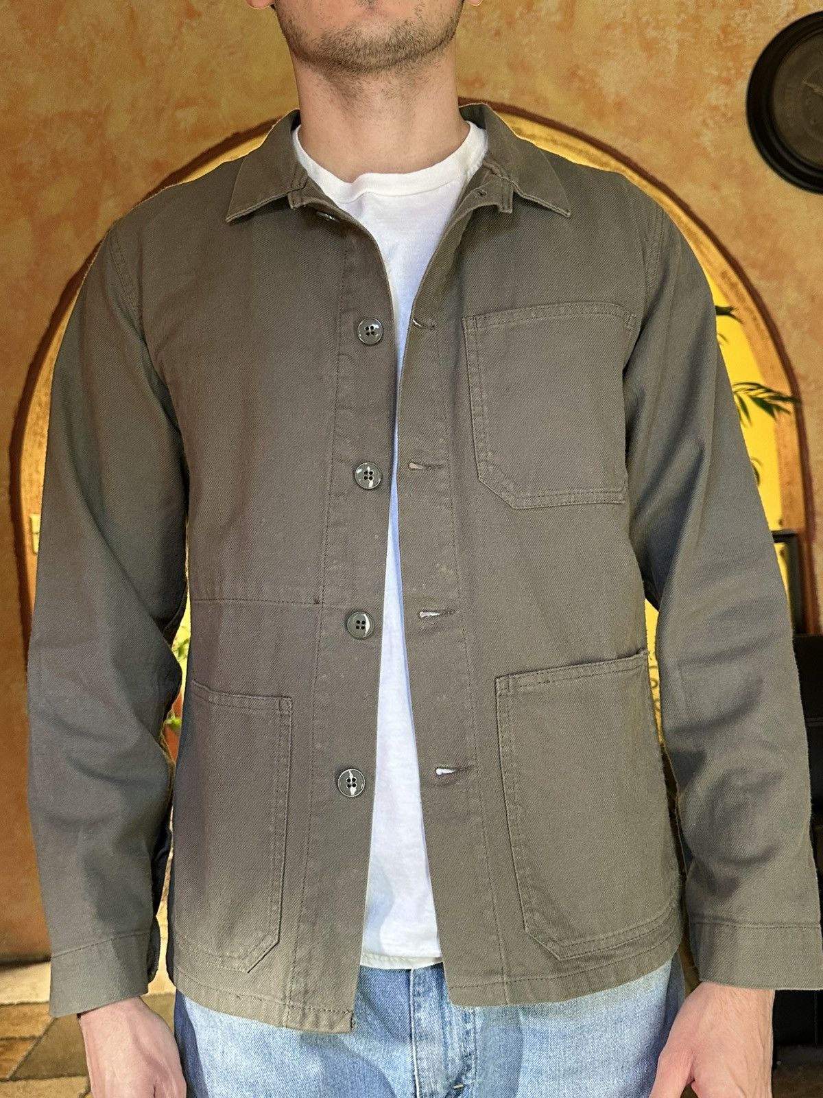 CABANE de ZUCCa 📌rare vintage Zucca Travail French Chore Jacket Issey Miyake Size US M / EU 48-50 / 2 - 6 Thumbnail