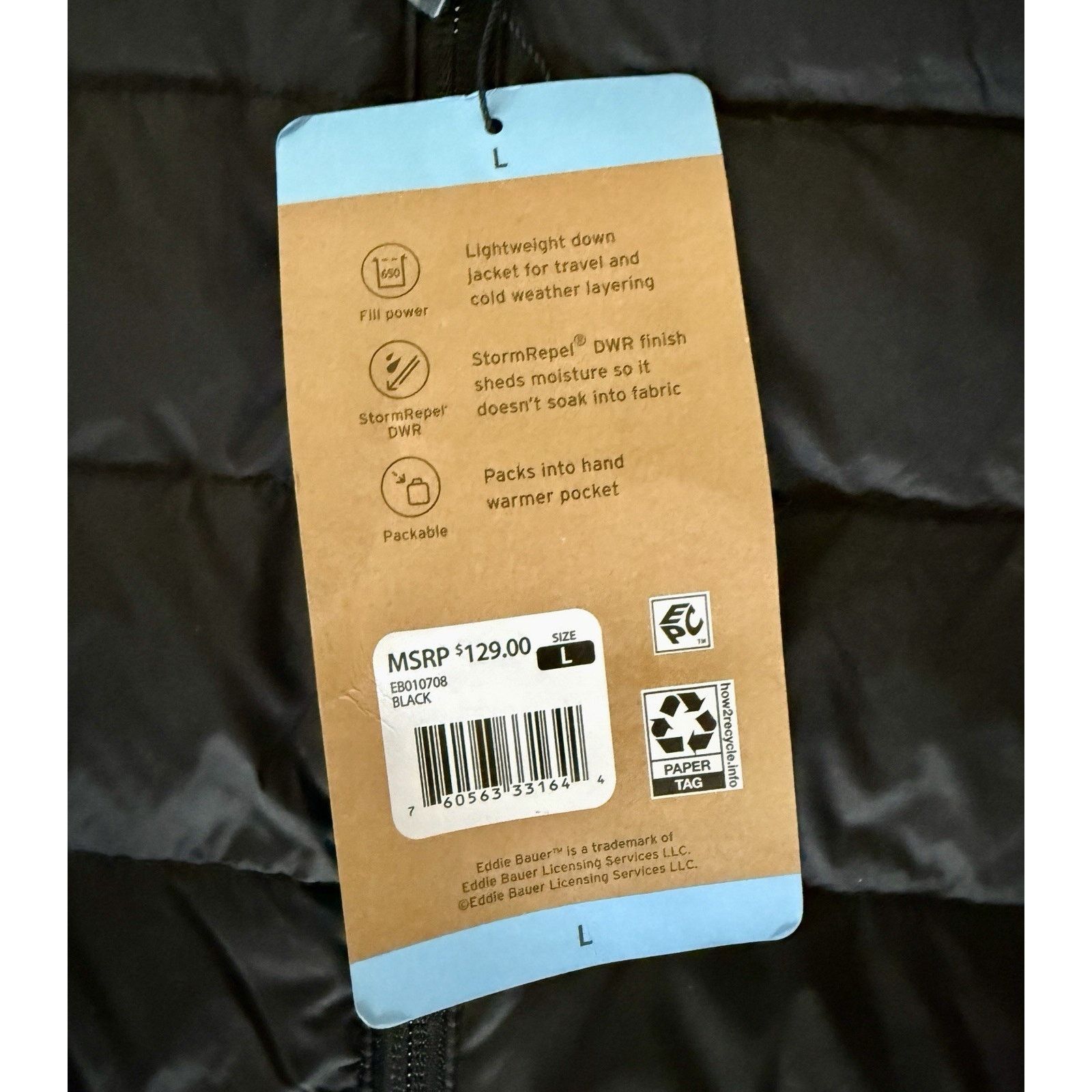 Eddie Bauer Eddie Bauer Women’s Down 650 Cirruslite Puffer Jacket L, NEW Size L / US 10 / IT 46 - 7 Thumbnail