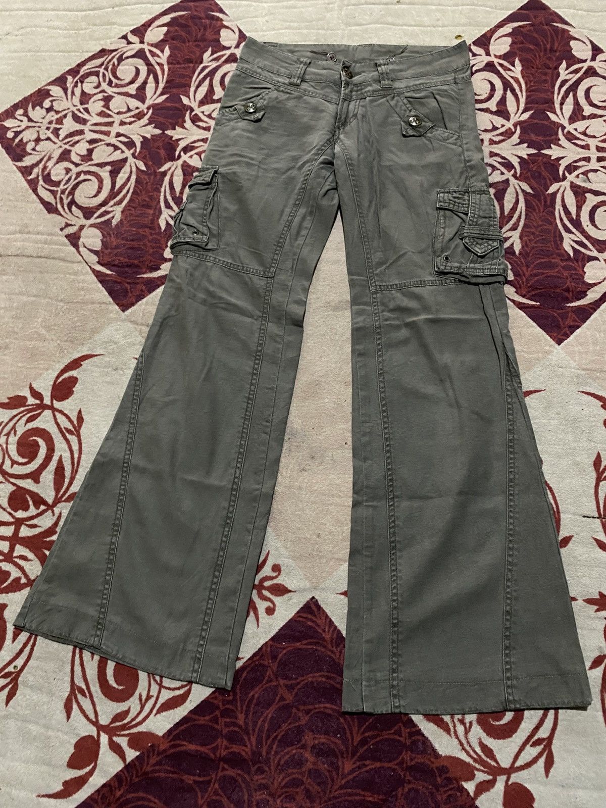 If Six Was Nine 🚨Last🚨Y2K GOA Inspired Cargo Multipocket Pants Size US 29 - 2 Thumbnail