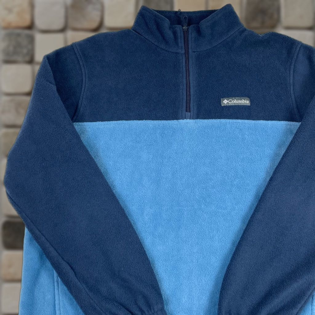 Vintage Columbia Jacket Mens XL Blue Fleece 1/4 Zip Pullover Hiking Camping Ski Jacket? Size US XL / EU 56 / 4 - 1 Thumbnail