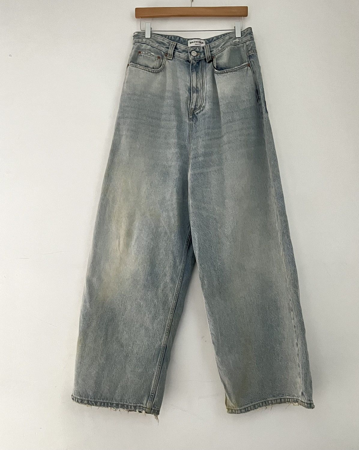 Pre-owned Balenciaga Ss23 Baggy Jeans In Blue
