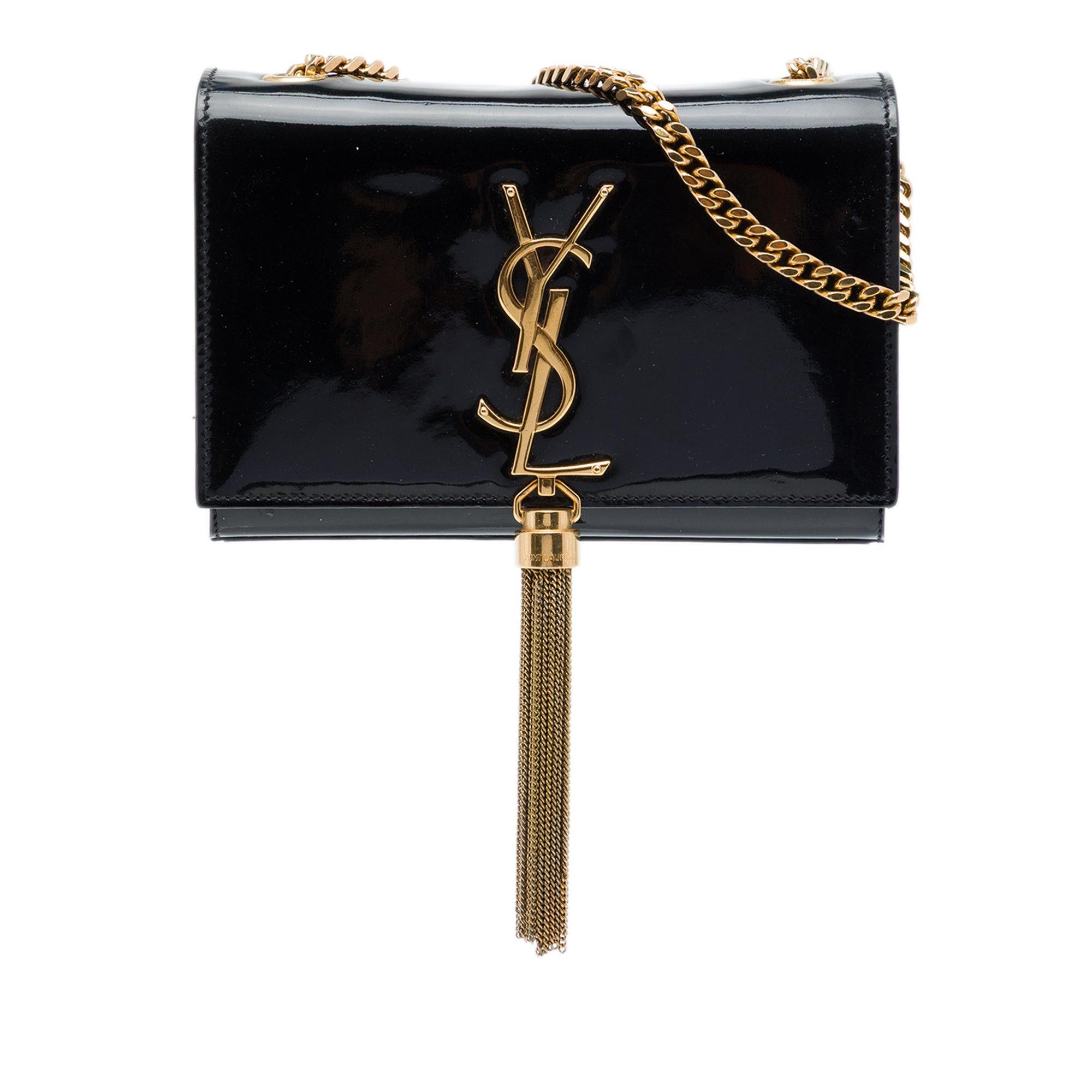 Saint Laurent Paris Patent Monogram Kate Tassel Crossbody Size ONE SIZE - 1 Thumbnail