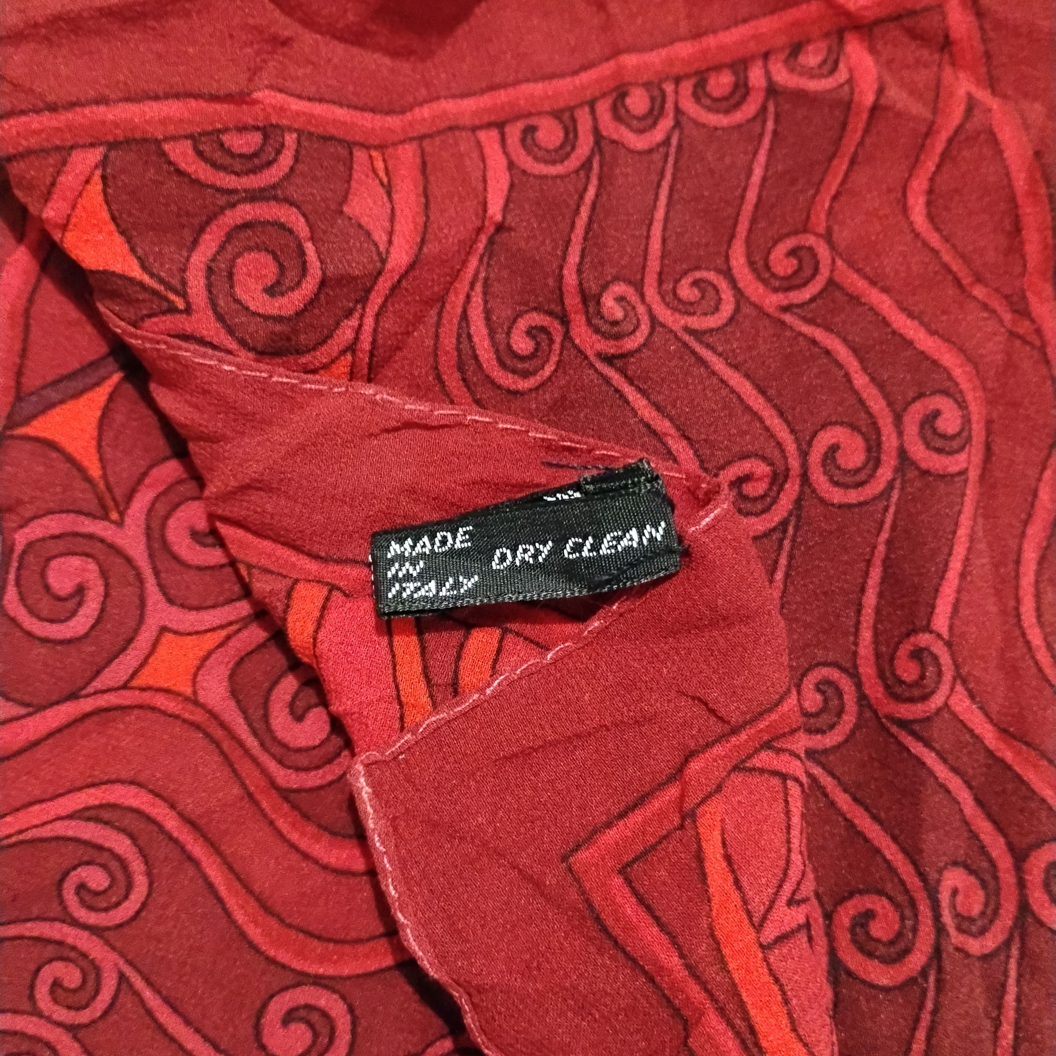 Salvatore Ferragamo Vintage Salvatore Ferragamo Big Size 51" Silk Scarf Size ONE SIZE - 5 Thumbnail