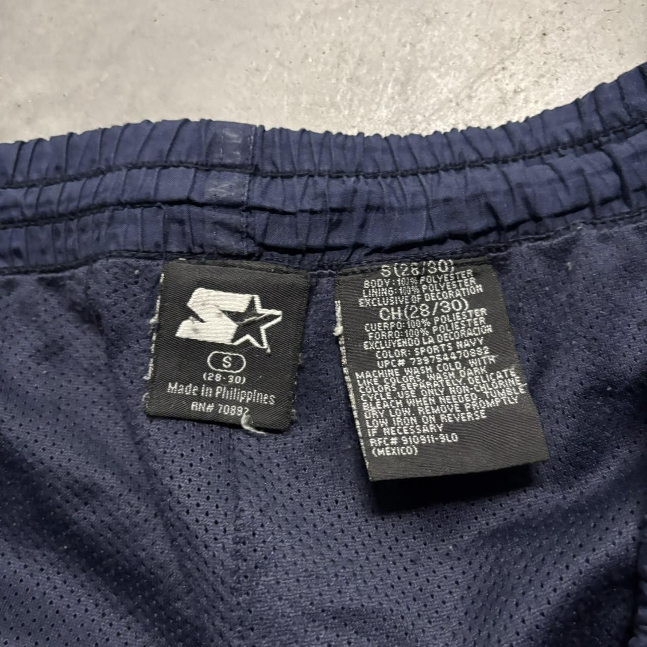 Japanese Brand × Vintage Crazy Vintage Y2K/2000s Baggy Navy Blue Skater Drill Track Pants! Size US 32 / EU 48 - 7 Thumbnail