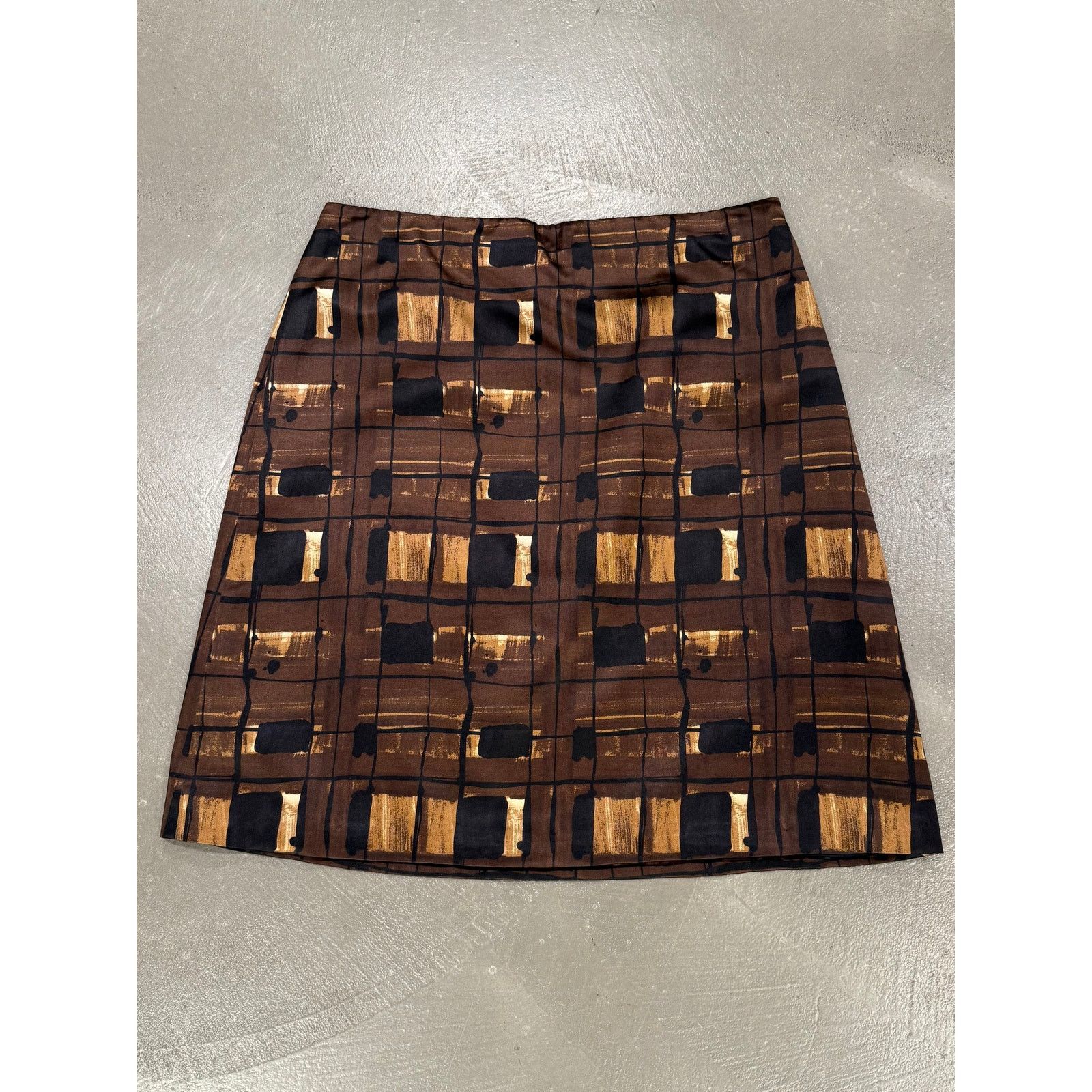 Prada 2010 Prada geometric midi skirt Size L / US 10 / IT 46 - 1 Thumbnail
