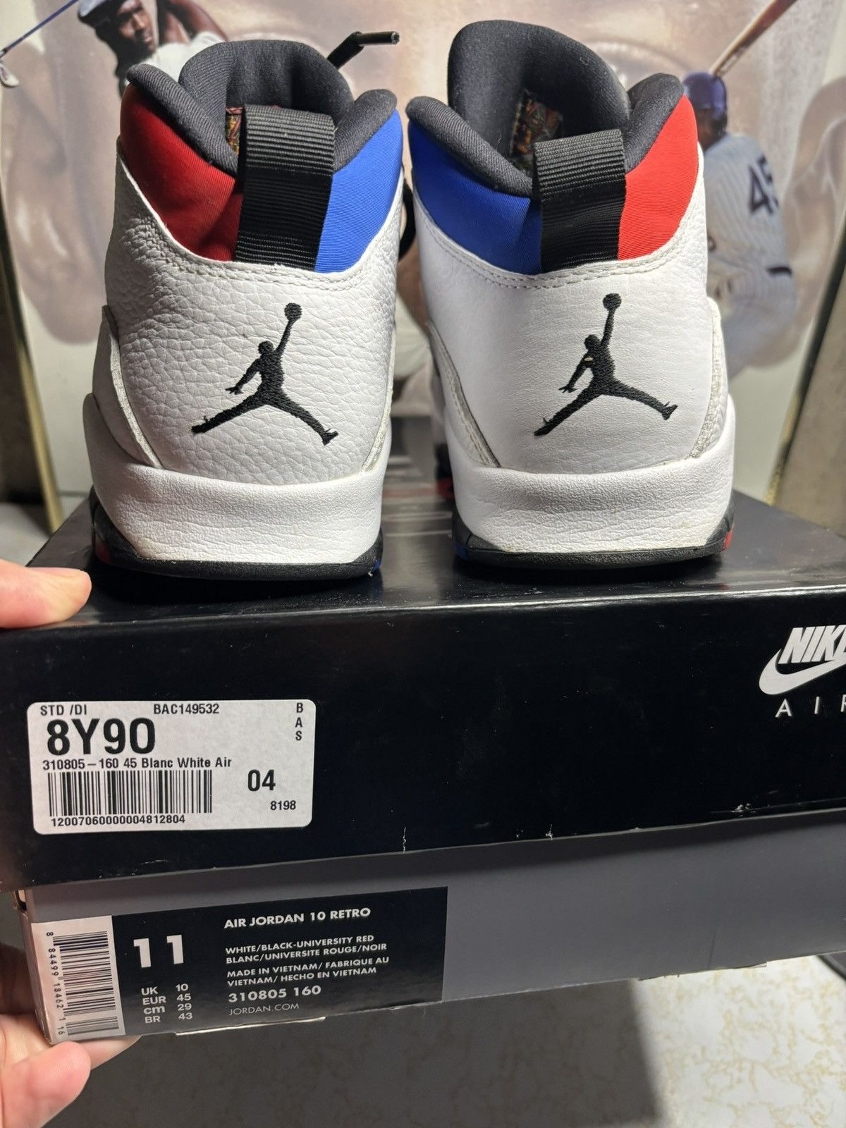 Jordan Brand Air Jordan 10 Retro Russel Westbrook Size US 11 / EU 44 - 7 Thumbnail