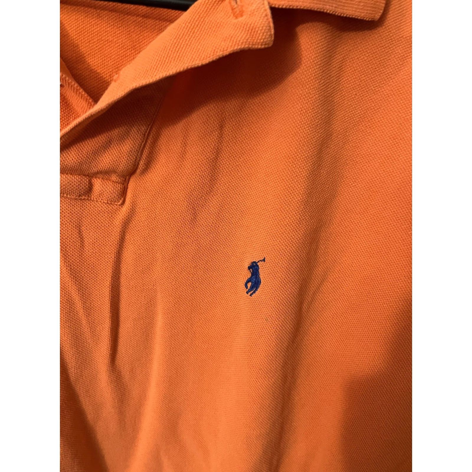 Polo Ralph Lauren VINTAGE Polo Ralph Lauren Polo Shirt Men Large Orange Solid 90s Logo Casual Size US L / EU 52-54 / 3 - 4 Thumbnail
