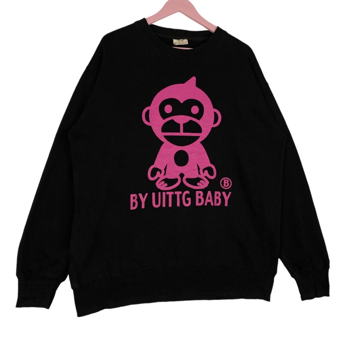 Vintage Vintage X-Uittg By Baby Printed Crewneck Sweatshirt Black Size US XL / EU 56 / 4 - 3 Thumbnail