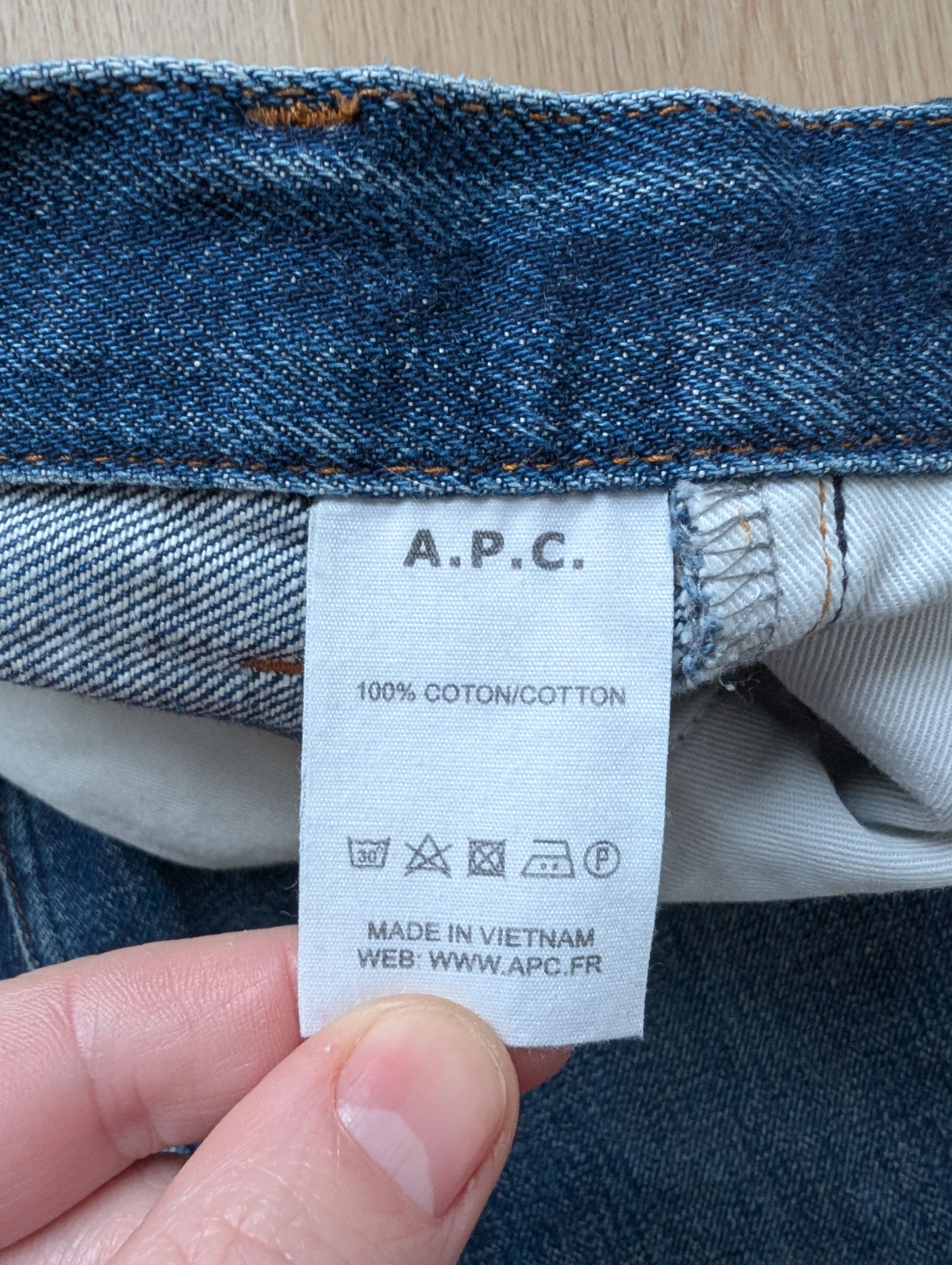 A.P.C. A.P.C. Standard Blue Jeans Selvedge Distressed Faded Size US 29 - 10 Thumbnail