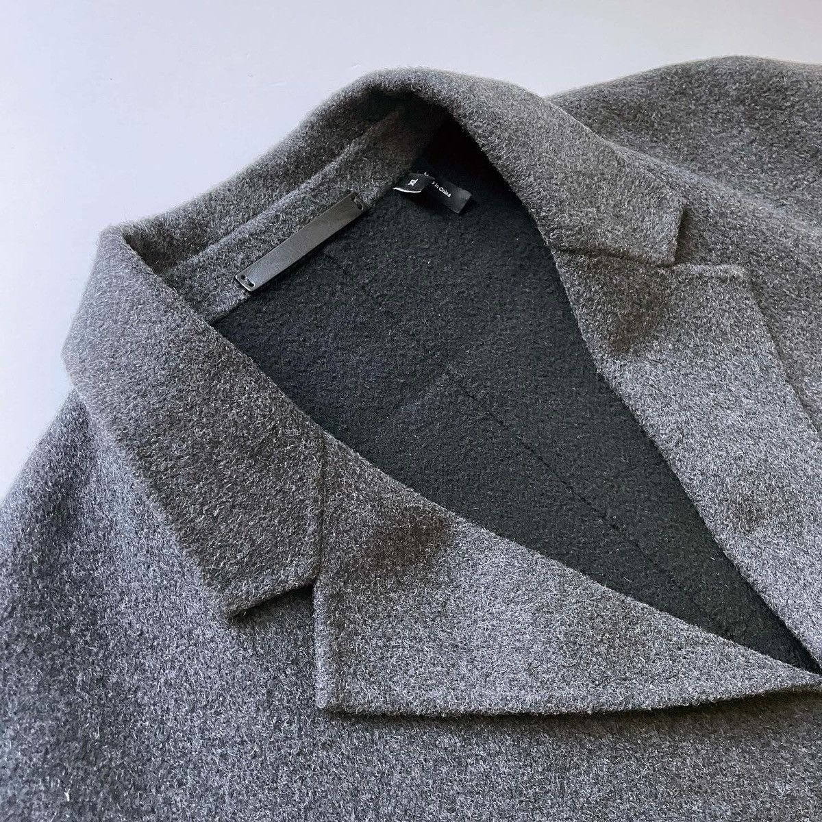 Theory Theory Mens Double Faced 100% Cashmere Coat Grey Size XL Size US XL / EU 56 / 4 - 4 Thumbnail