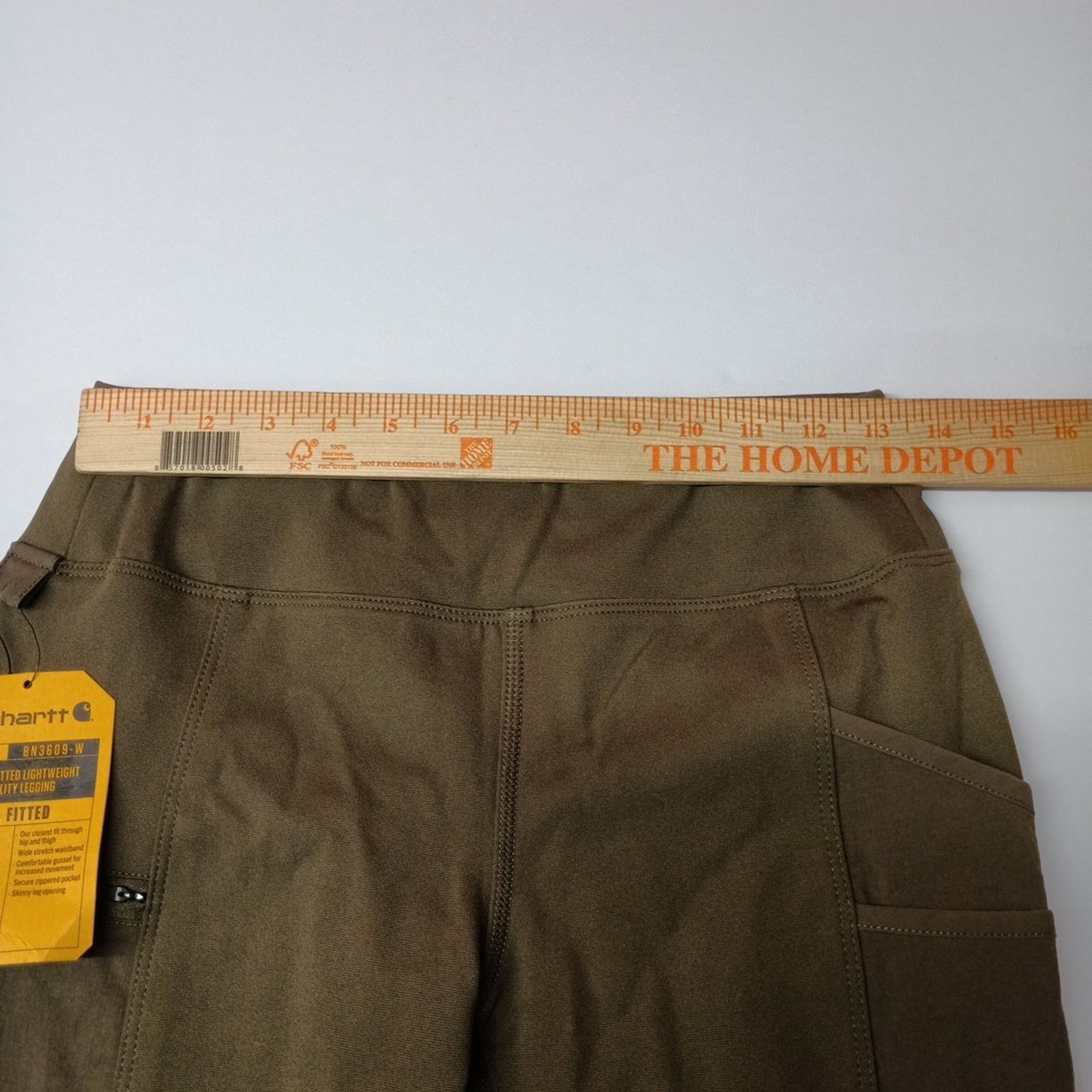 Carhartt Carhartt Womens XS Fitted Lightweight Utility Leggings Green Size 26" / US 2 / IT 38 - 6 Thumbnail