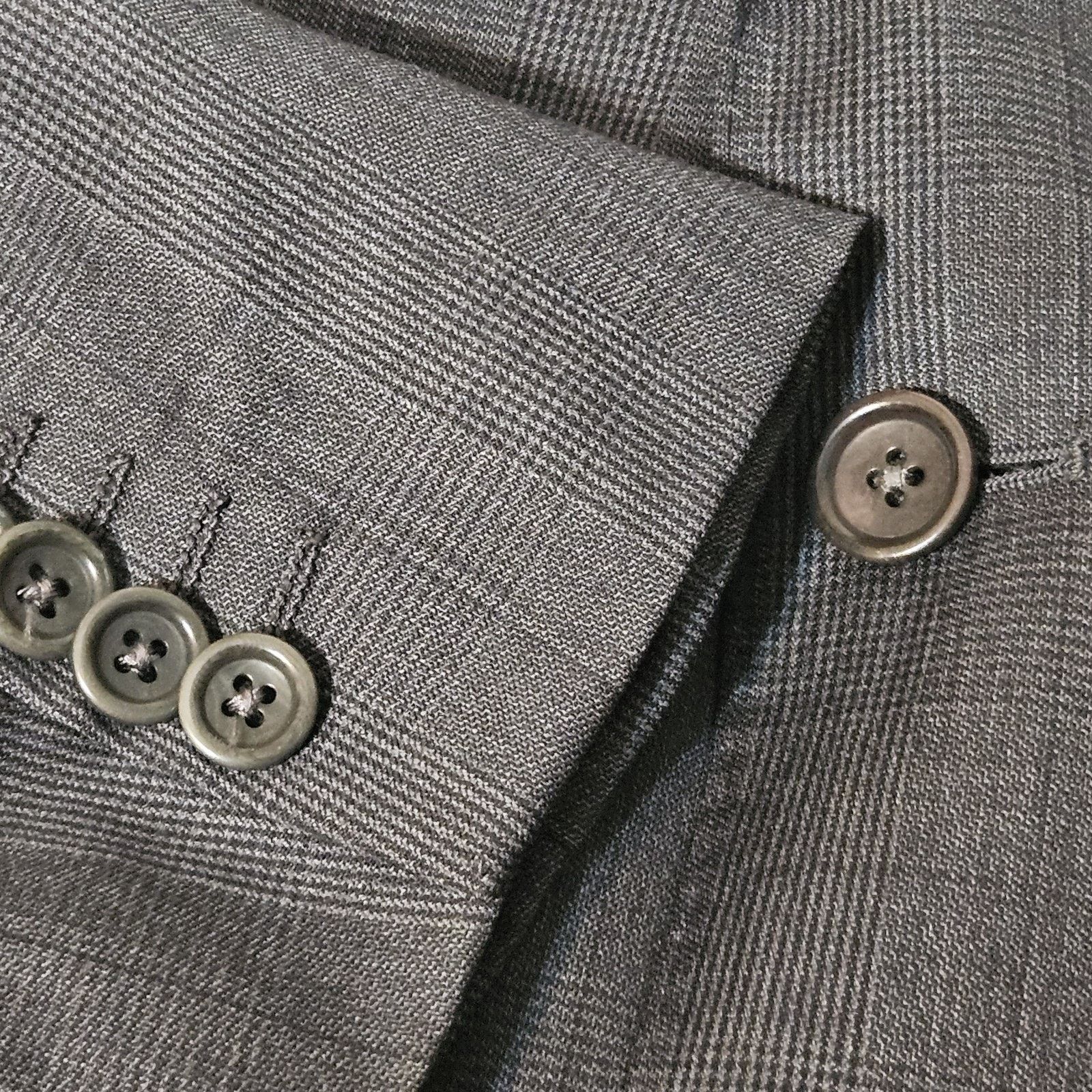 Saks Fifth Avenue Ermenegildo Zegna Sz 42 US Wool Silk Gray Italy Sport Coat Size US L / EU 52-54 / 3 - 6 Thumbnail