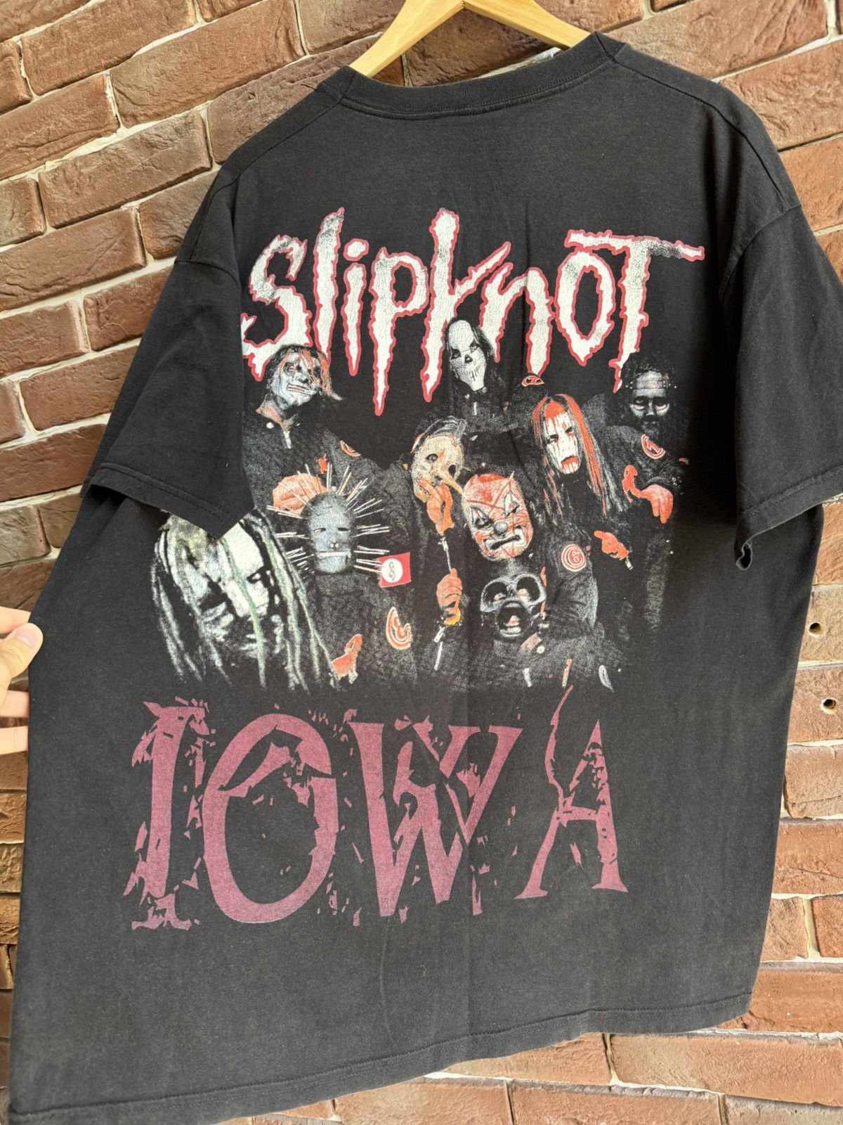 Band Tees 00s Slipknot IOWA Mask Nu Metal Band Tshirt Rare Grail XL Size US XL / EU 56 / 4 - 5 Thumbnail