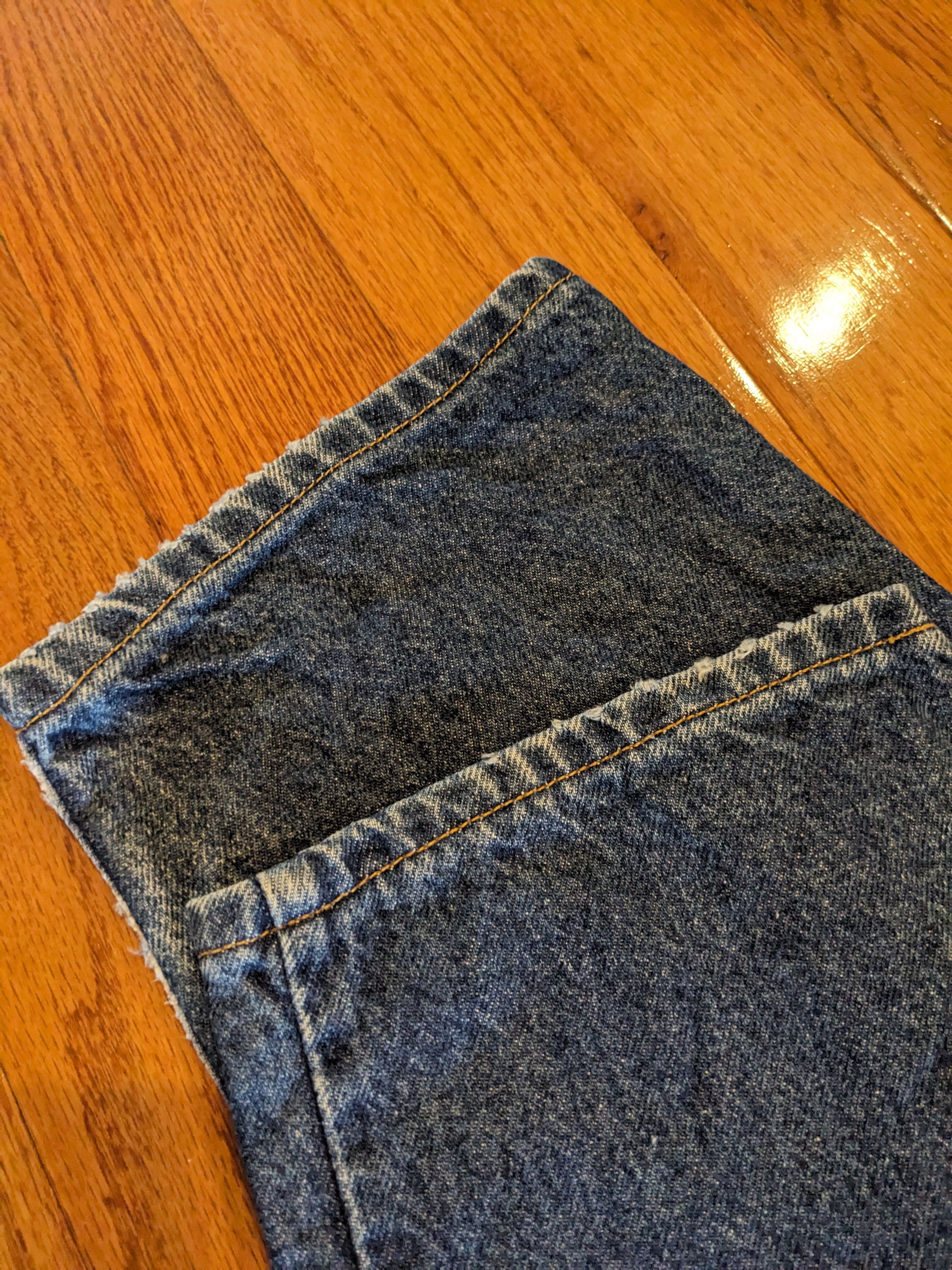 Levi's × Vintage Vintage 90s Levi's 550 36x32 Orange Tab Blue Denim Jeans Size US 36 / EU 52 - 4 Thumbnail
