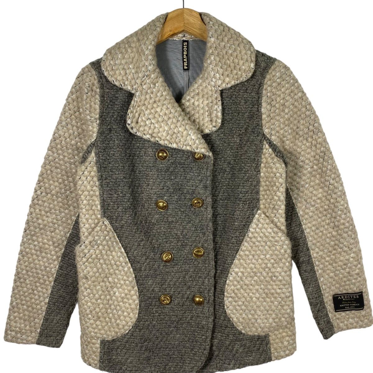 Issey Miyake Vintage Issey Miyake Frapbois Double Breasted Knit Jacket Size S / US 4 / IT 40 - 4 Thumbnail