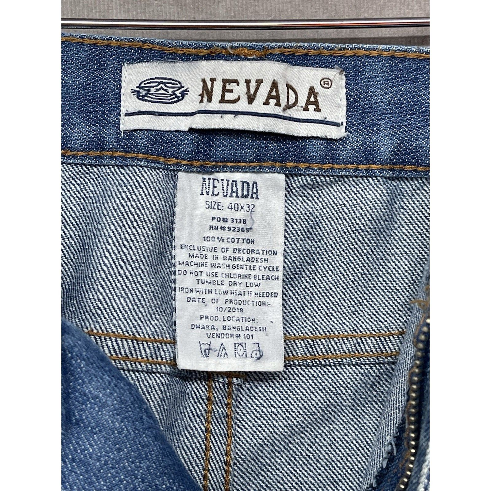 Other VTG Nevada Superior Quality Jeans Straight Fit Denim Blue Je Size US 40 / EU 56 - 6 Thumbnail