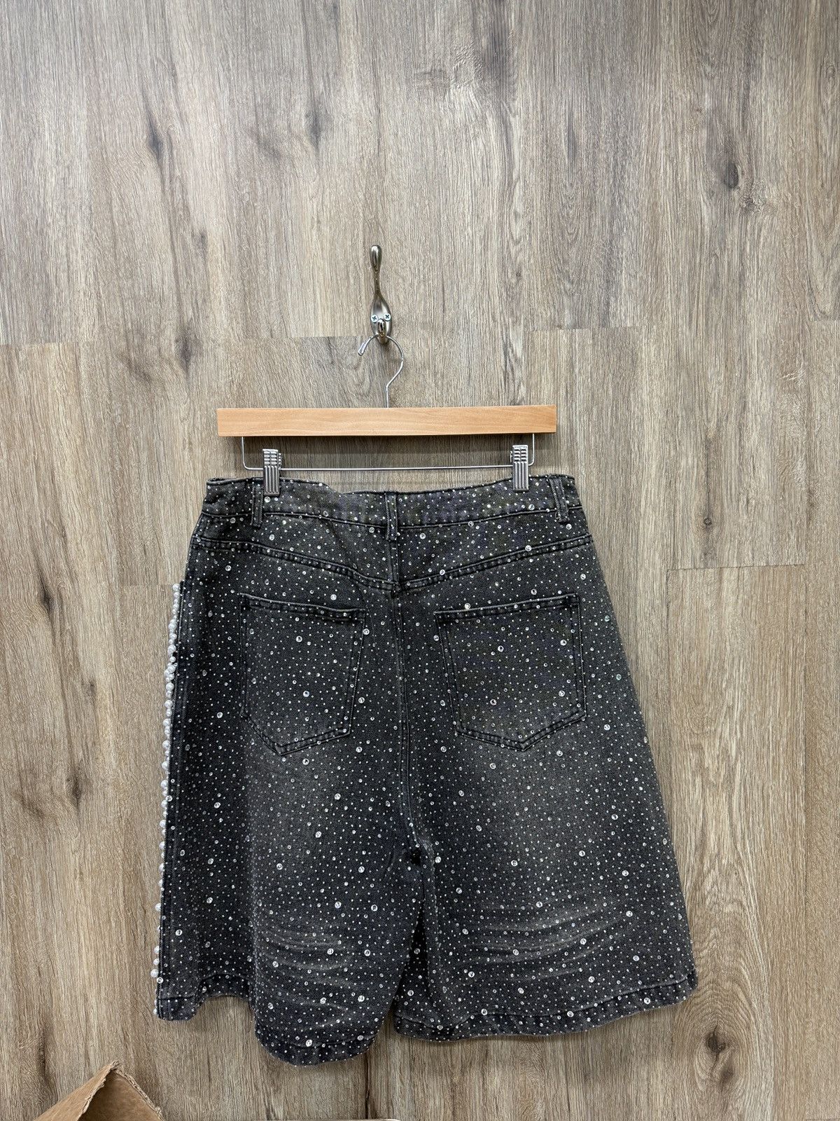 Vale Vale Rhinestone Marble Jorts Size US 30 / EU 46 - 5 Thumbnail